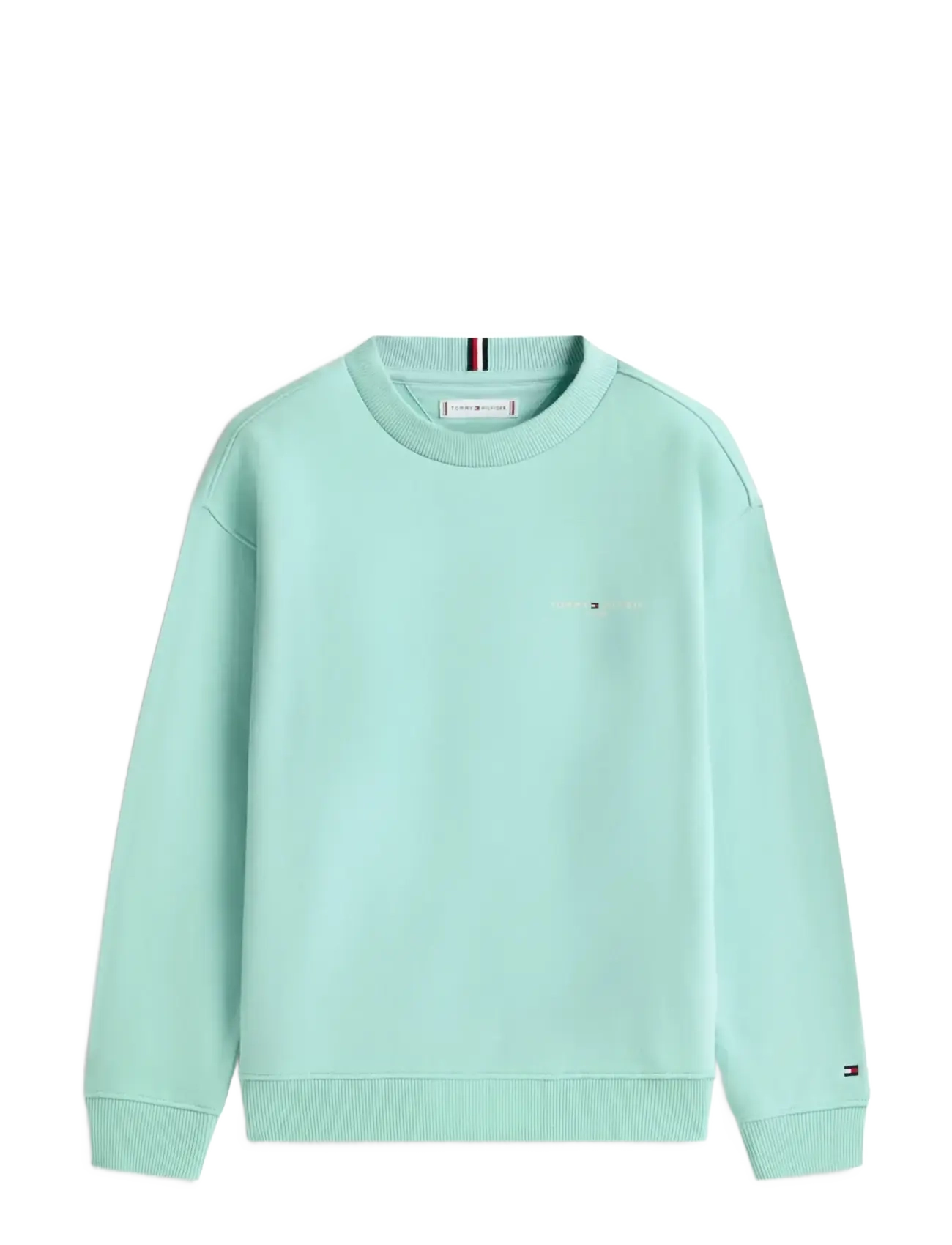 Tommy Hilfiger MINI CORP C-NECK SWEATSHIRT - Tommy Hilfiger - OCEAN SPRAY / green