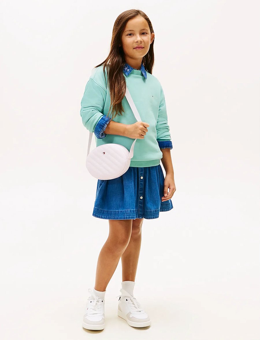 Tommy Hilfiger - MINI CORP C-NECK SWEATSHIRT - sweatshirts - ocean spray - 5