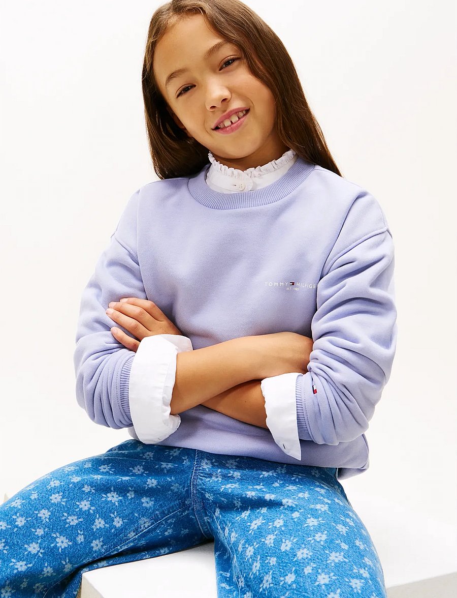 Tommy Hilfiger - MINI CORP C-NECK SWEATSHIRT - sweat-shirt - periwinkle dusk - 3
