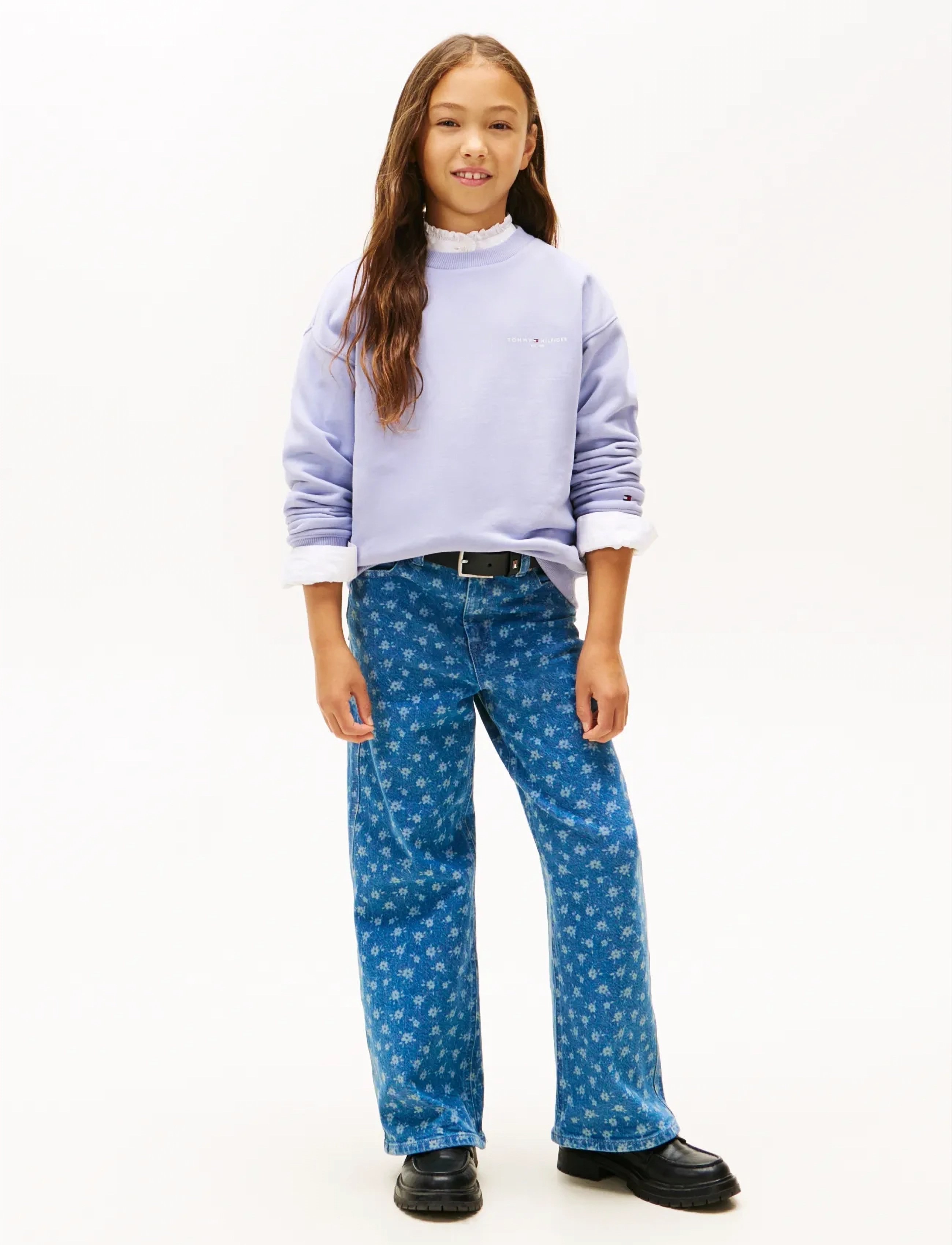 Tommy Hilfiger - MINI CORP C-NECK SWEATSHIRT - sweatshirts - periwinkle dusk - 5