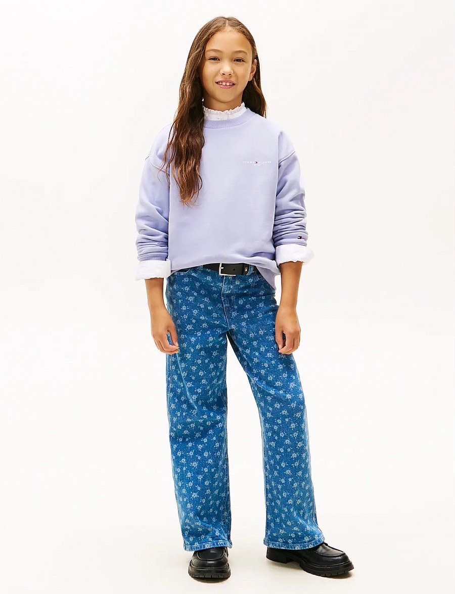 Tommy Hilfiger - MINI CORP C-NECK SWEATSHIRT - sweat-shirt - periwinkle dusk - 5