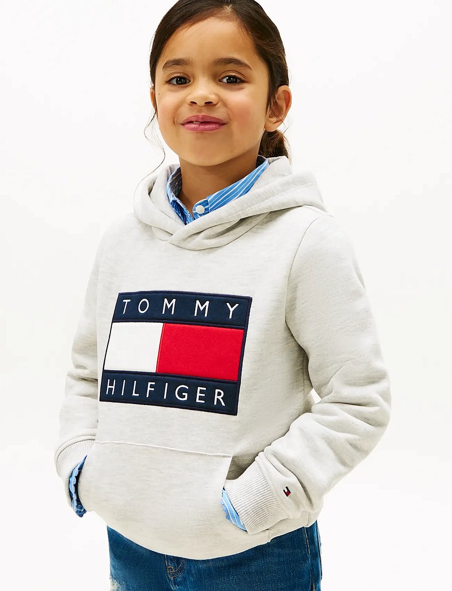 Tommy Hilfiger - HERITAGE FLAG HOODIE - kapuzenpullover - light grey heather - 2