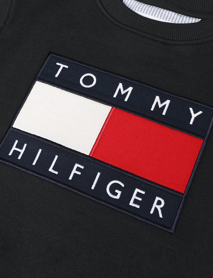 Tommy Hilfiger - HERITAGE FLAG SWEATSHIRT - sweatshirts - black - 5