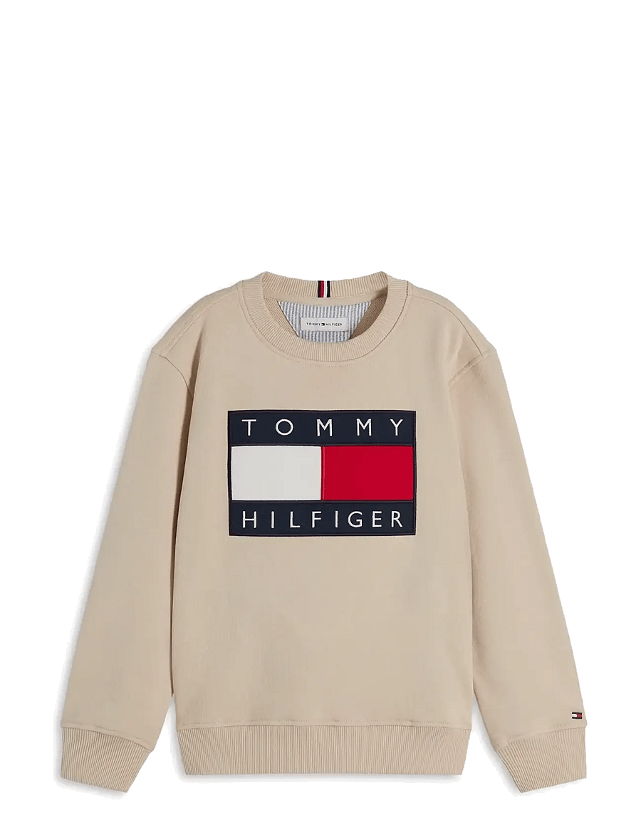 Tommy Hilfiger - HERITAGE FLAG SWEATSHIRT - sweatshirts - classic beige - 1