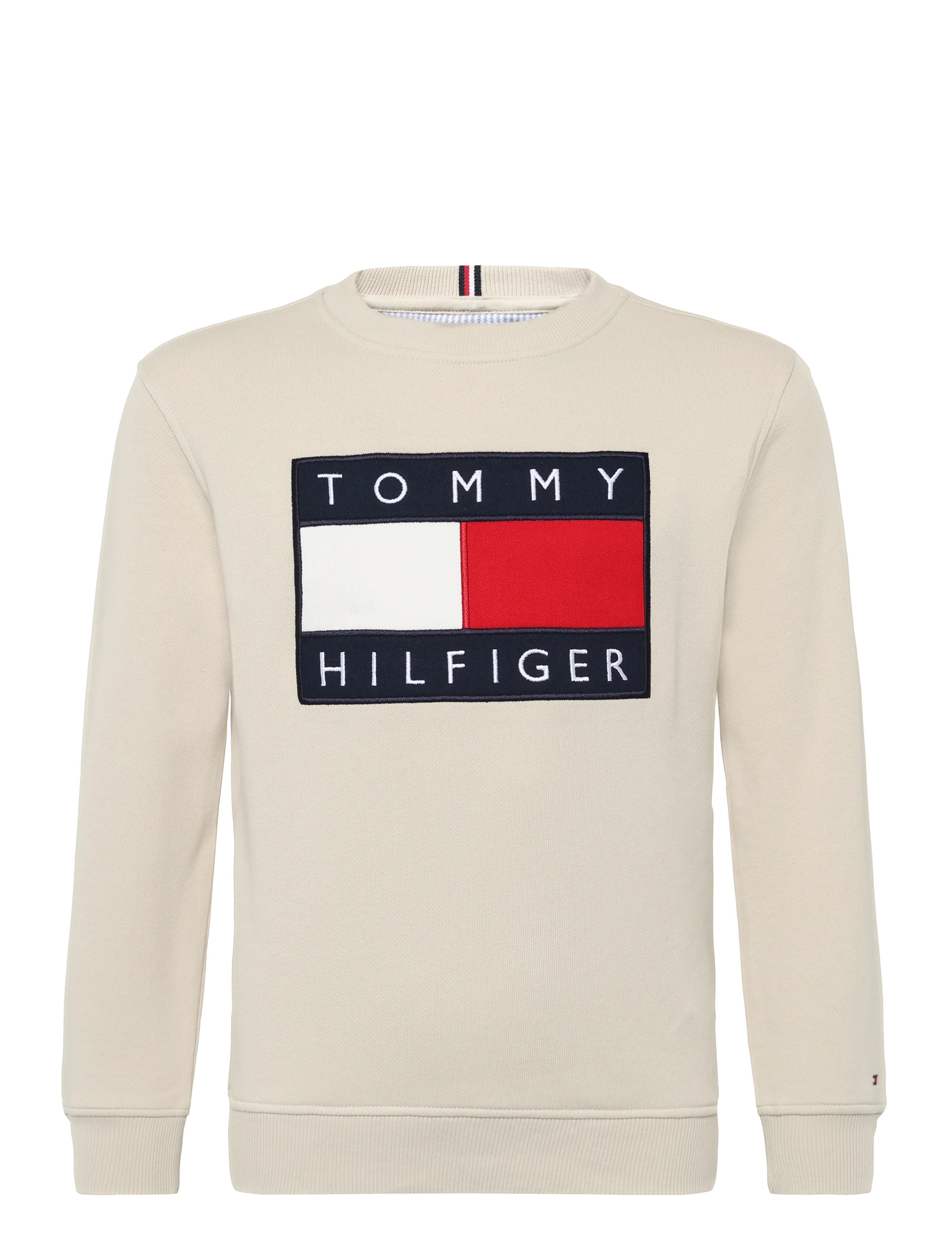 Tommy Hilfiger HERITAGE FLAG SWEATSHIRT - Shoppa efter storlek - CLASSIC BEIGE / beige