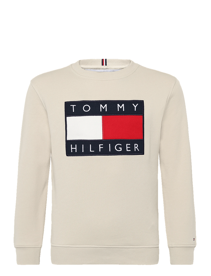Tommy Hilfiger - HERITAGE FLAG SWEATSHIRT - sweatshirts - classic beige - 1