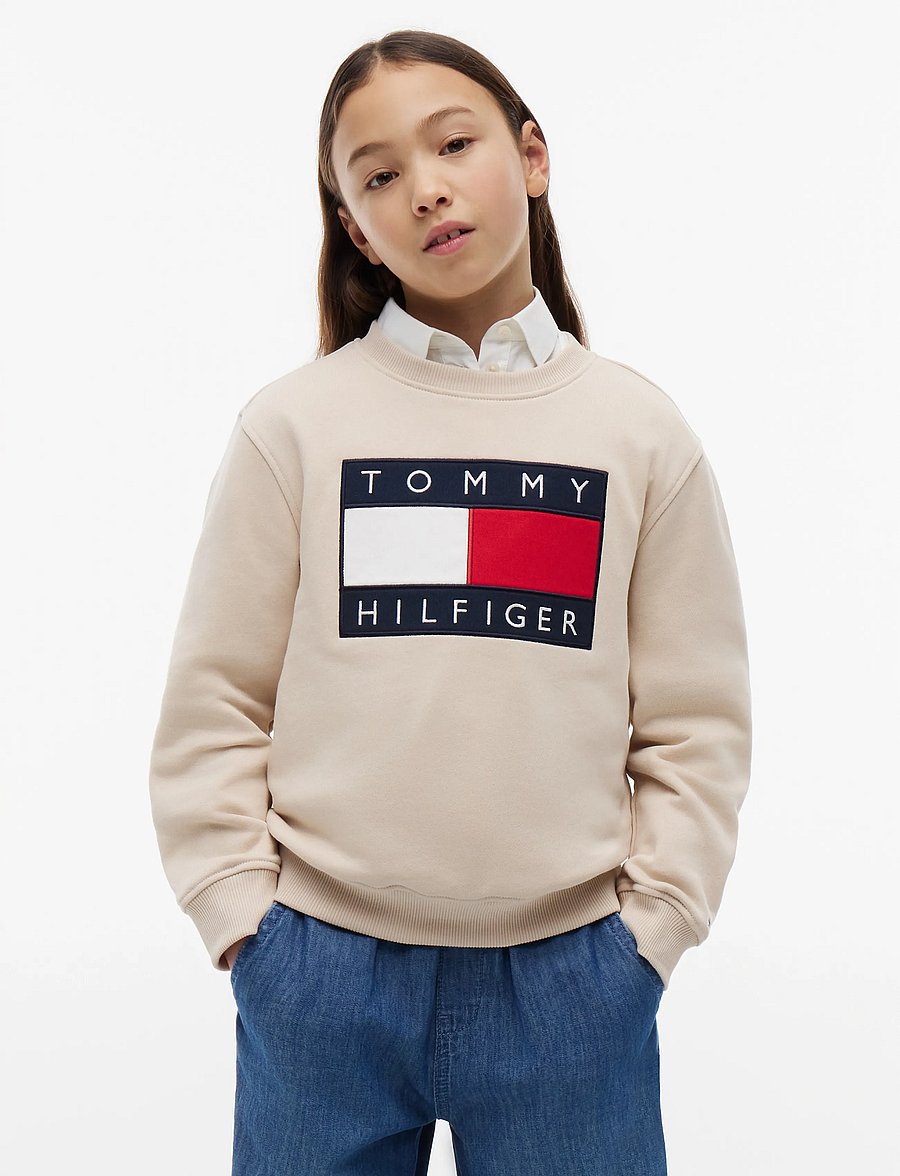 Tommy Hilfiger - HERITAGE FLAG SWEATSHIRT - sweatshirts - classic beige - 3