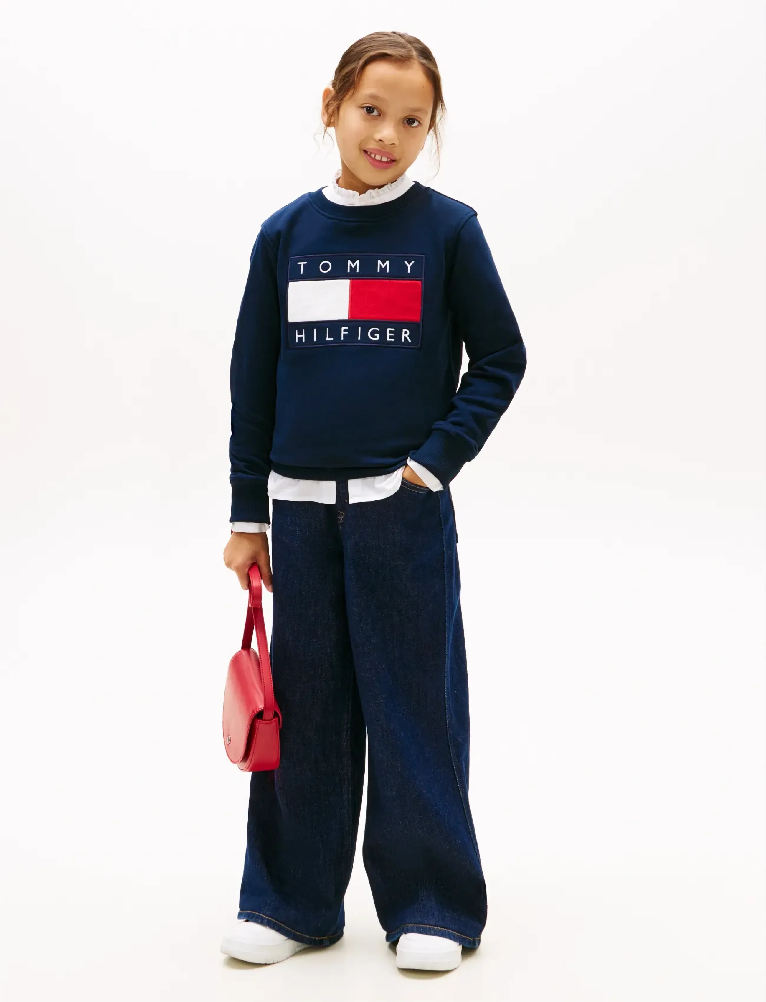 Tommy Hilfiger - HERITAGE FLAG SWEATSHIRT - bluzy - dark night navy - 5