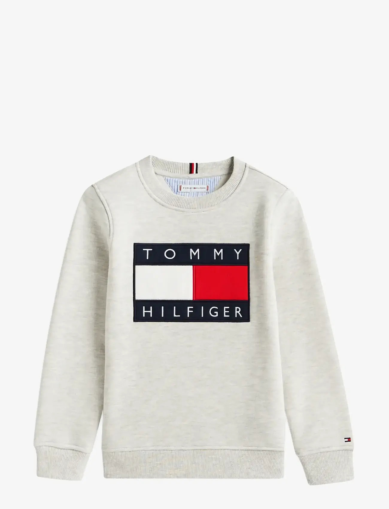 Tommy Hilfiger - HERITAGE FLAG SWEATSHIRT - sweatshirts - light grey heather - 1