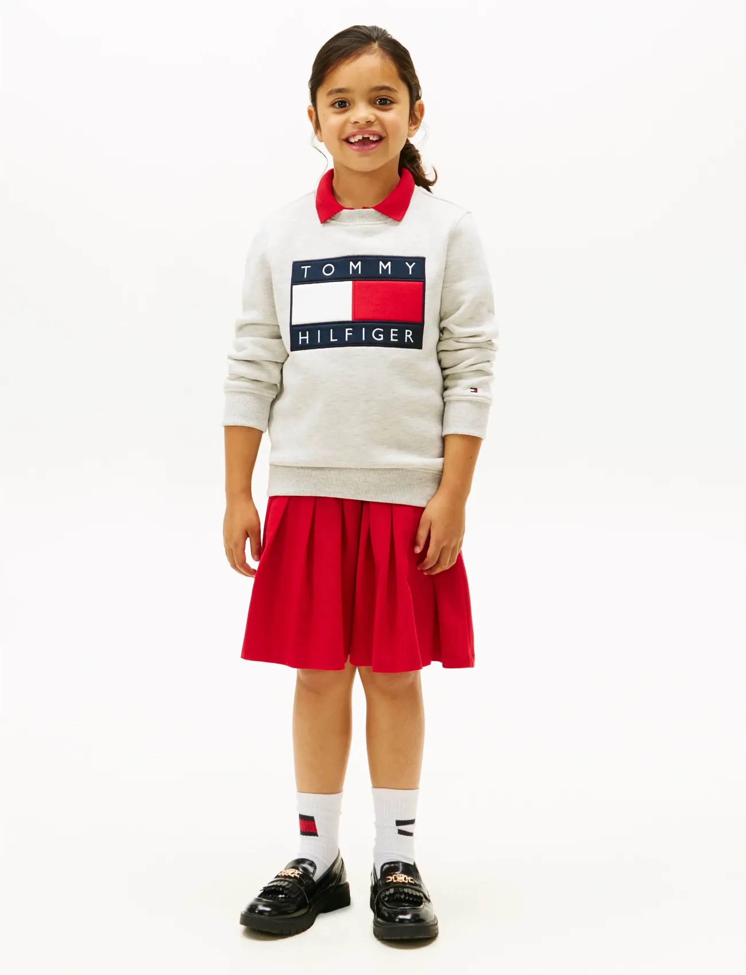 Tommy Hilfiger HERITAGE FLAG SWEATSHIRT - Sweatshirts & Hættetrøjer - LIGHT GREY HEATHER / grey