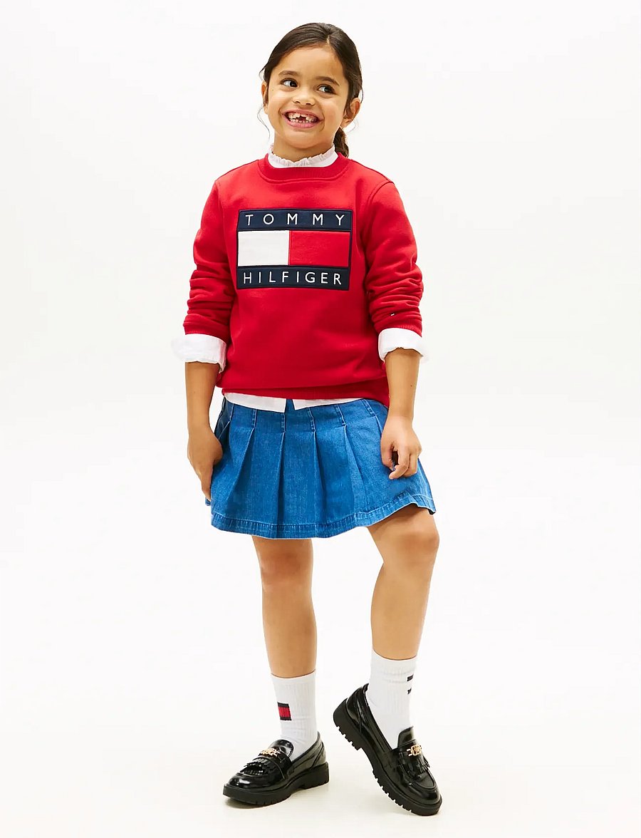 Tommy Hilfiger - HERITAGE FLAG SWEATSHIRT - sweatshirts - primary red - 0