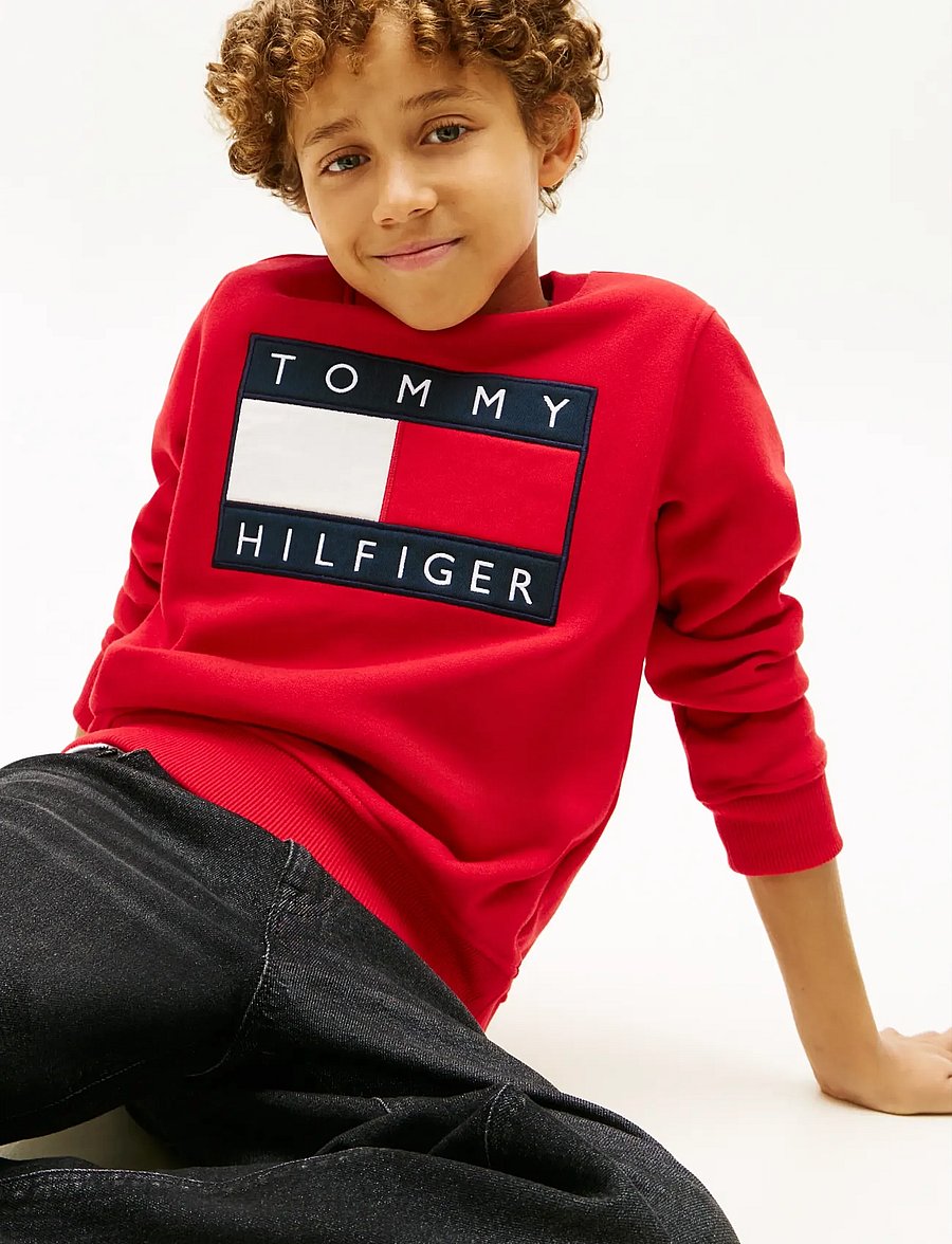 Tommy Hilfiger - HERITAGE FLAG SWEATSHIRT - sweatshirts - primary red - 5