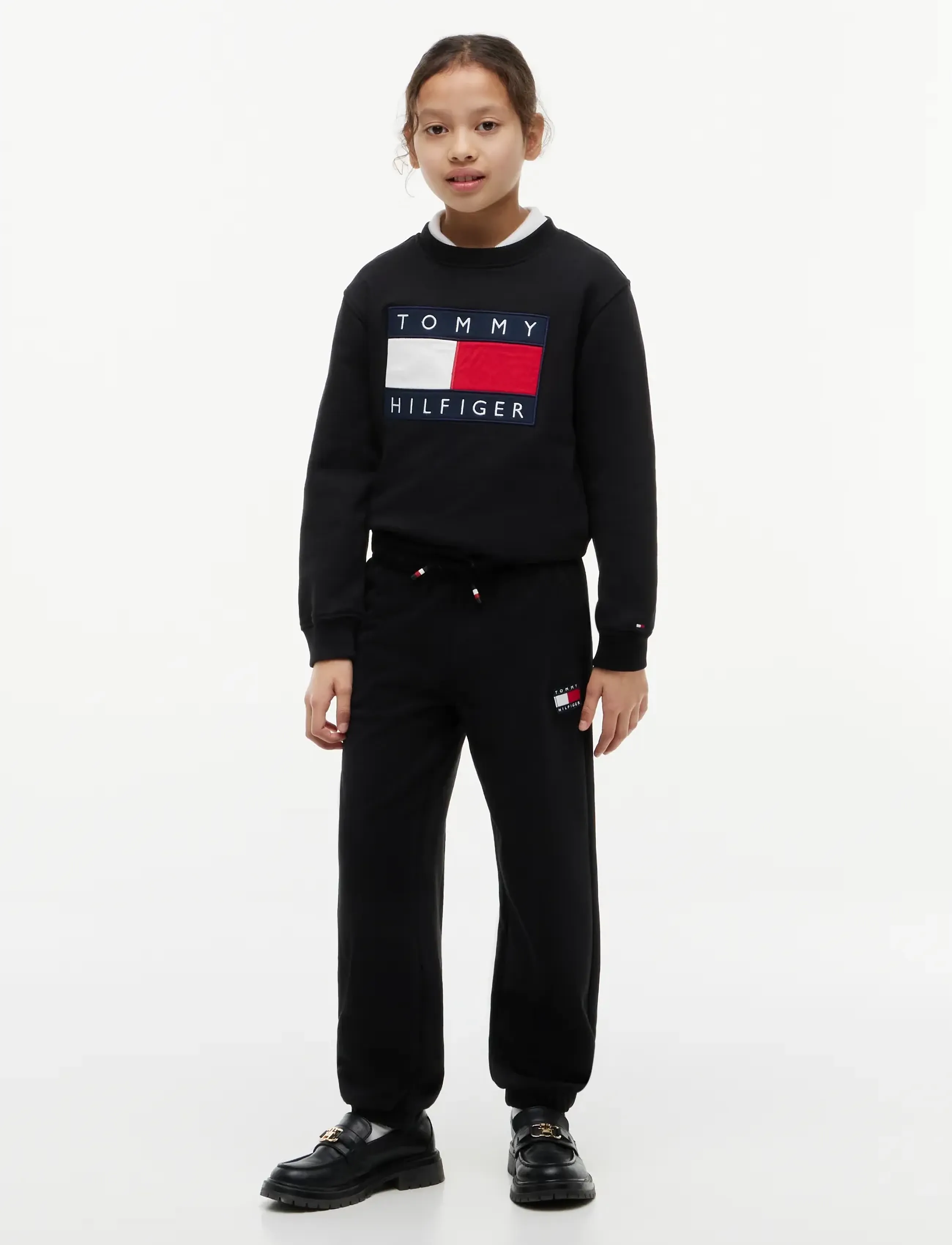 Tommy Hilfiger - HERITAGE FLAG SWEATPANTS - black - 1
