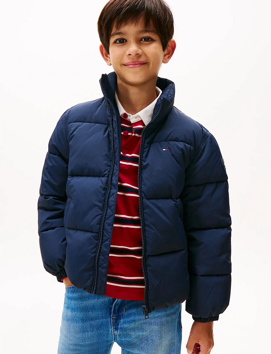 Tommy Hilfiger - FLAG PUFFER JACKET - vinterjackor - dark night navy - 0