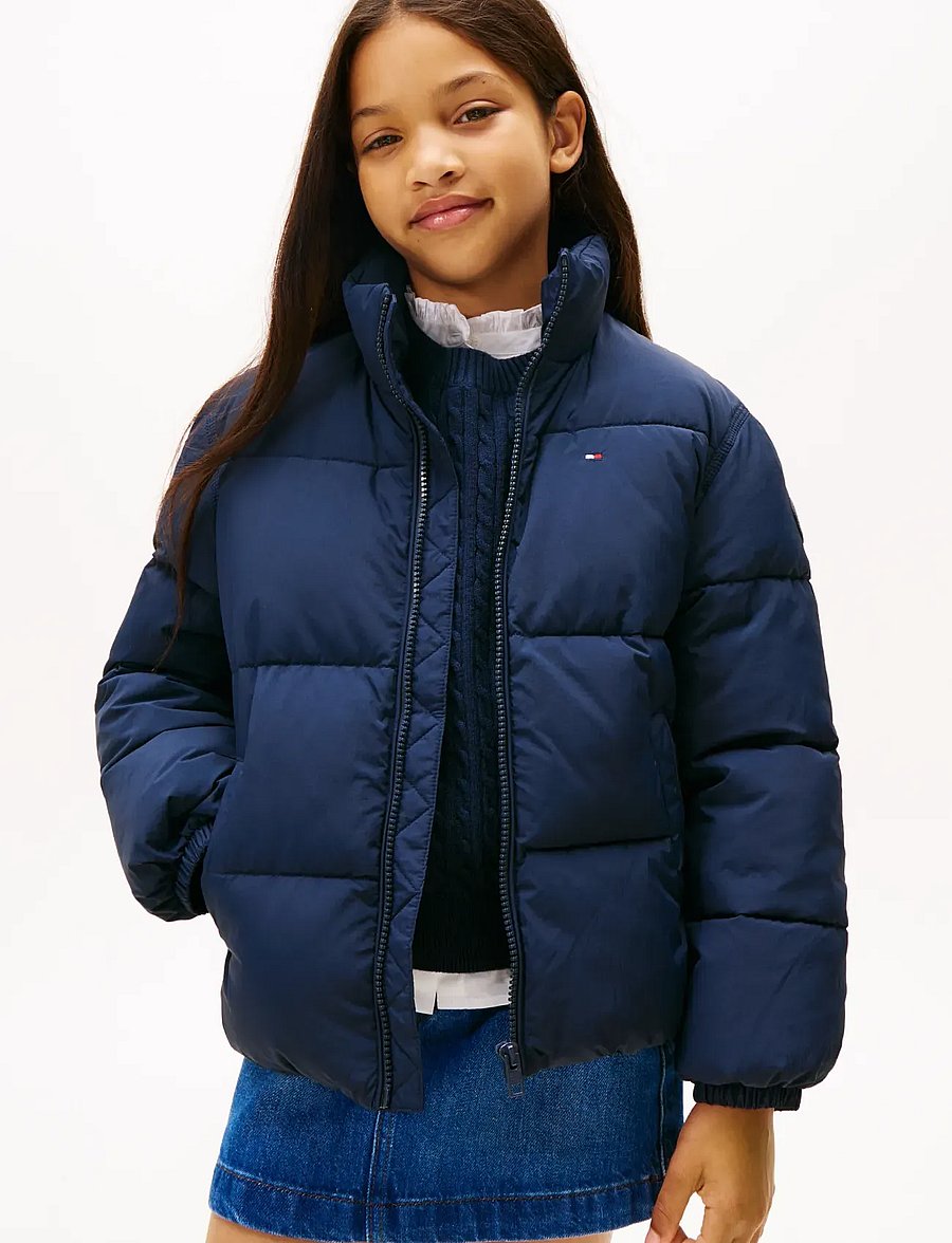 Tommy Hilfiger - FLAG PUFFER JACKET - vinterjackor - dark night navy - 2