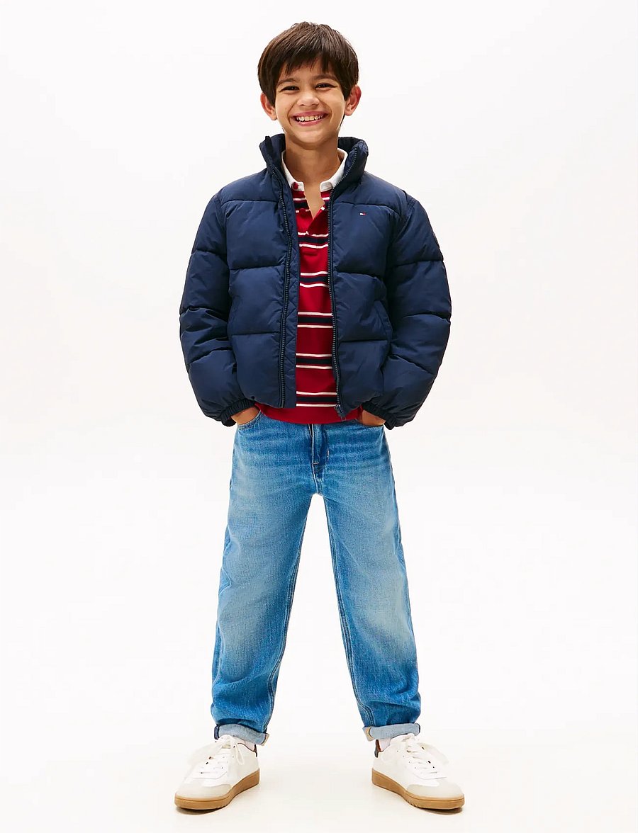 Tommy Hilfiger - FLAG PUFFER JACKET - vinterjackor - dark night navy - 3