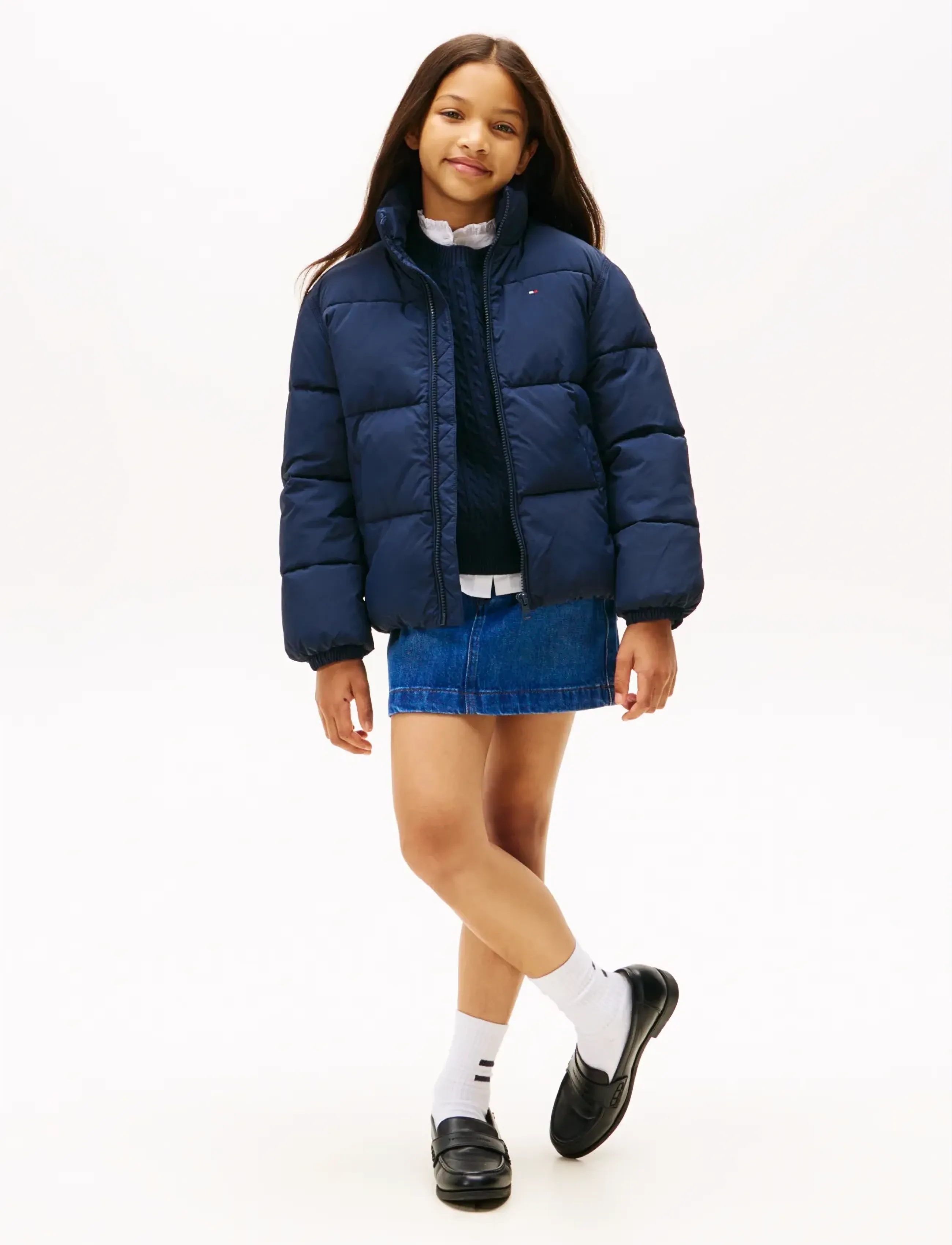 Tommy Hilfiger - FLAG PUFFER JACKET - wyściełana kurtka - dark night navy - 4