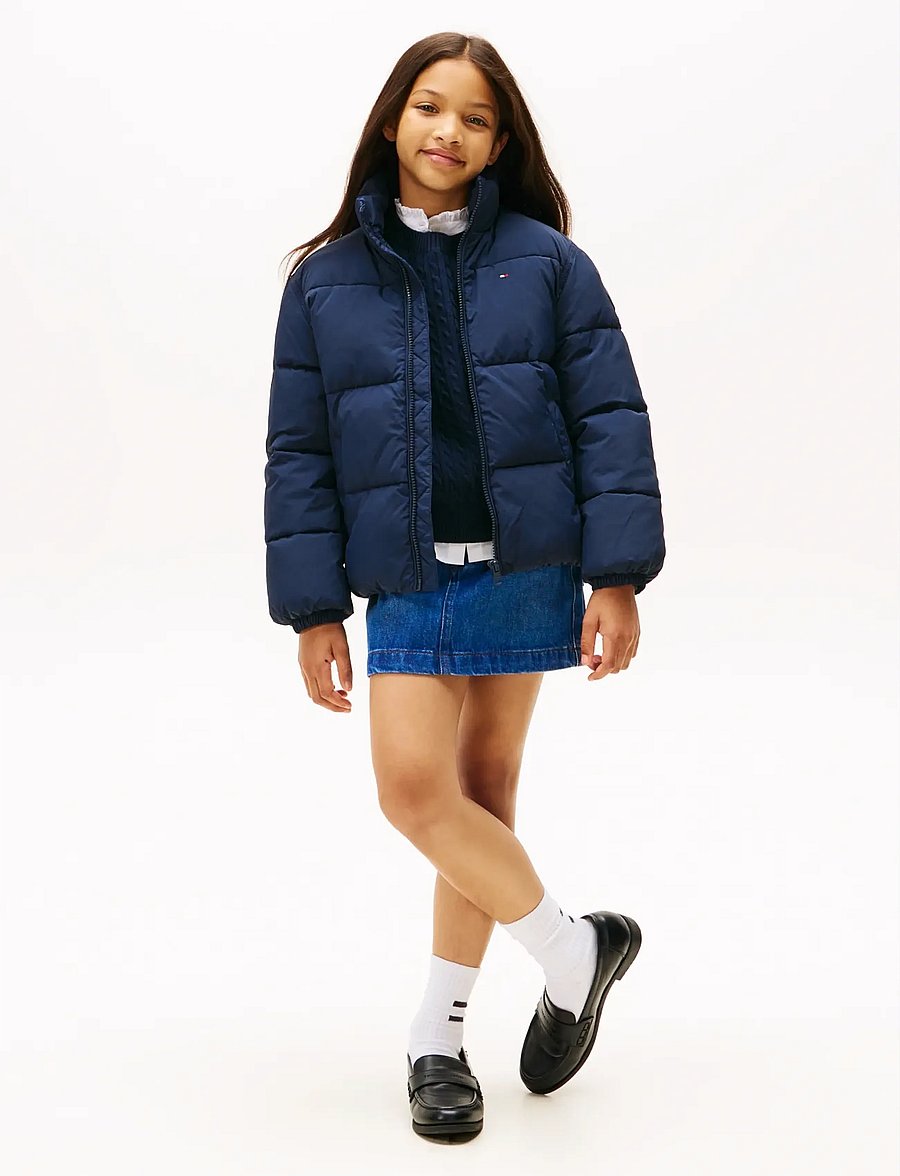 Tommy Hilfiger - FLAG PUFFER JACKET - vinterjackor - dark night navy - 4