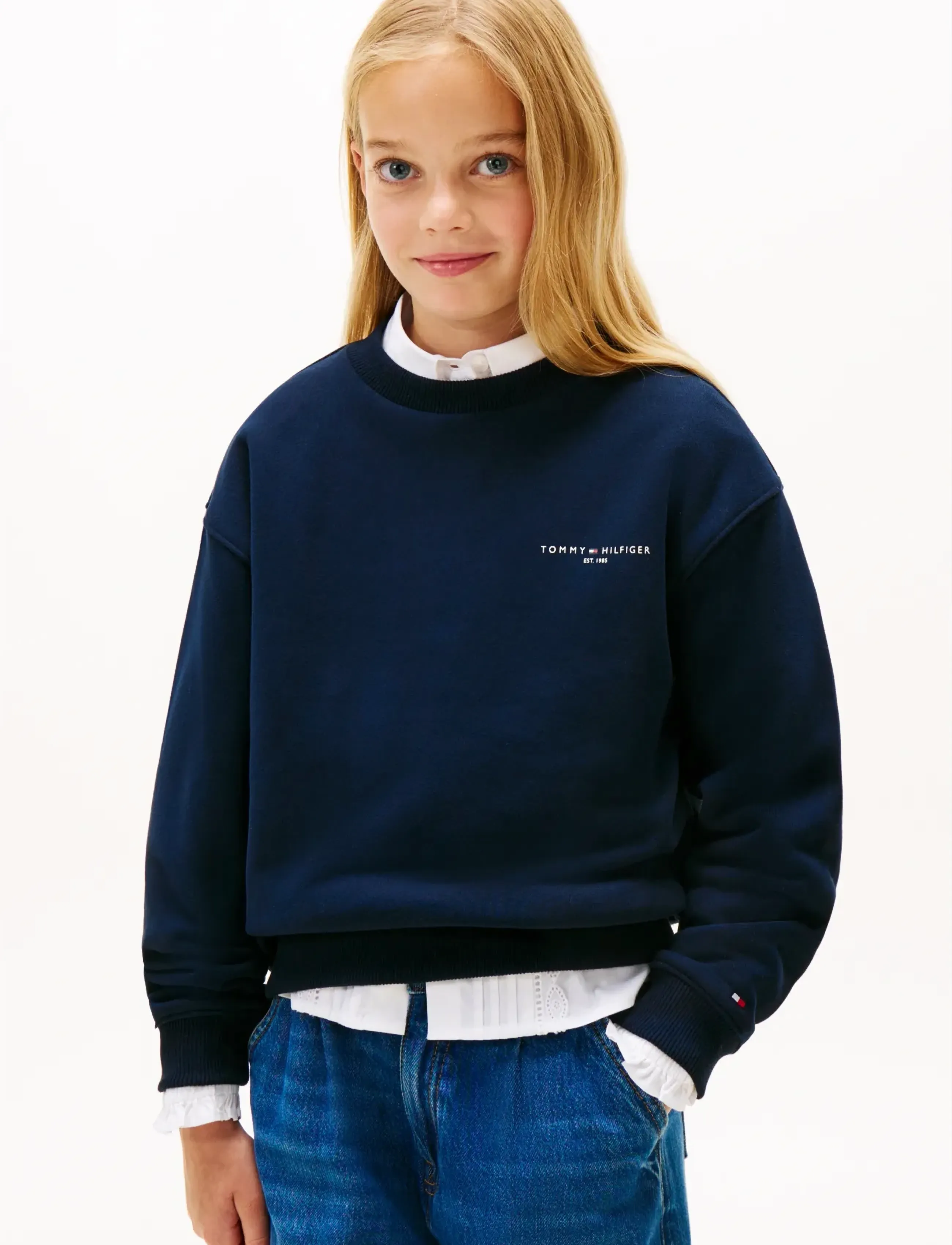 Tommy Hilfiger - MINI CORP C-NECK SWEATSHIRT - sweatshirts - dark night navy - 2