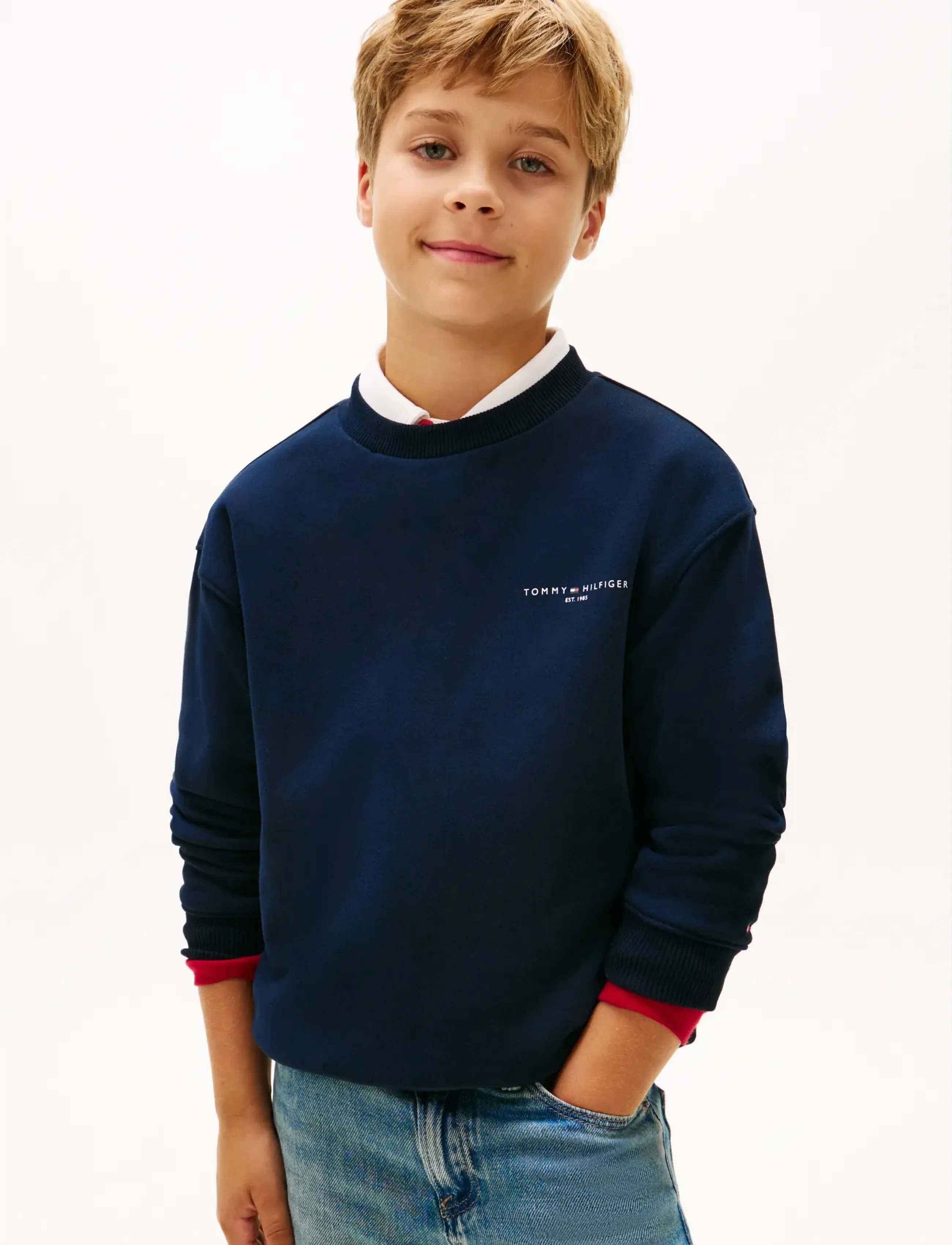 Tommy Hilfiger - MINI CORP C-NECK SWEATSHIRT - sweatshirts - dark night navy - 3