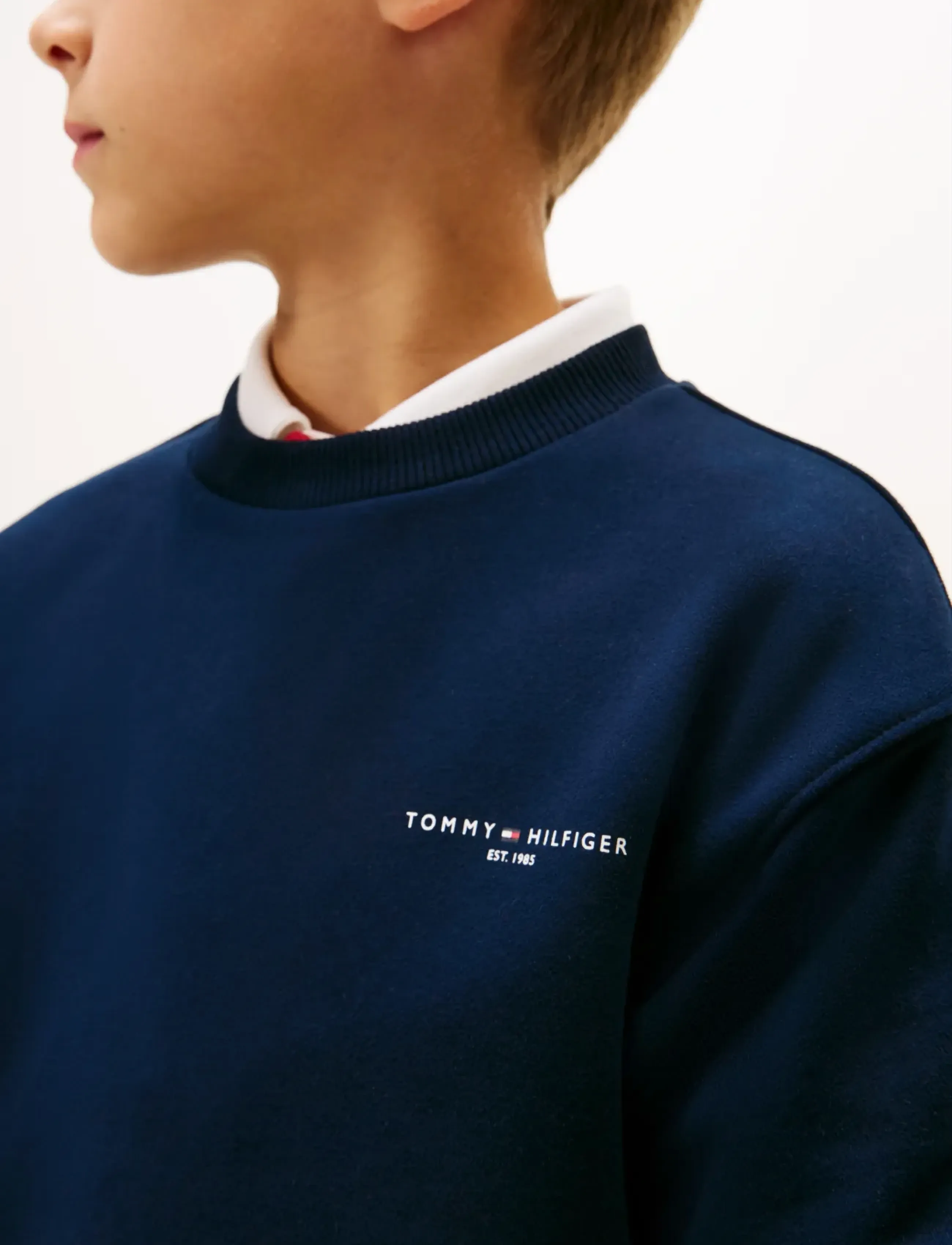 Tommy Hilfiger - MINI CORP C-NECK SWEATSHIRT - sweatshirts - dark night navy - 4