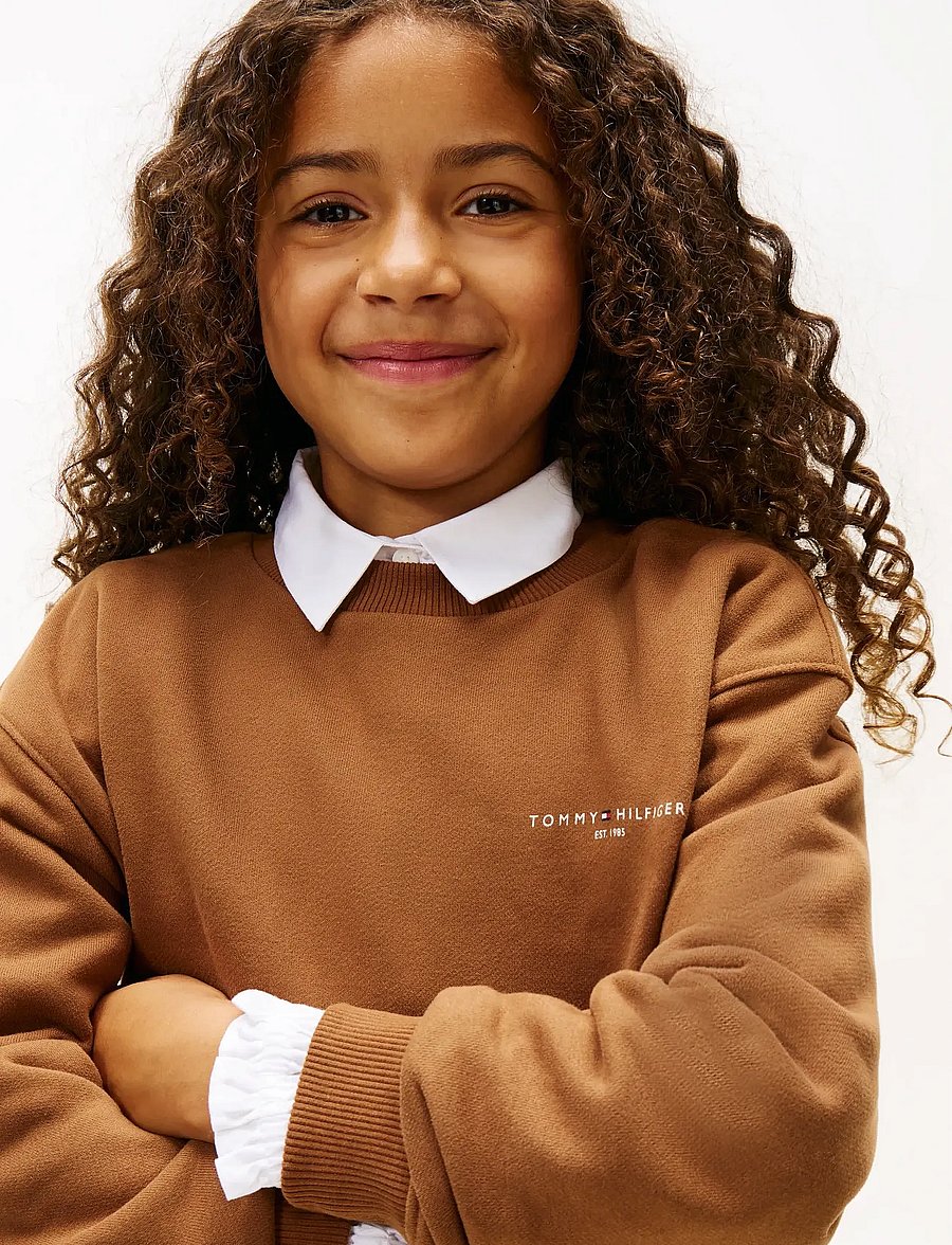 Tommy Hilfiger - MINI CORP C-NECK SWEATSHIRT - sweatshirts - pecan nut - 2