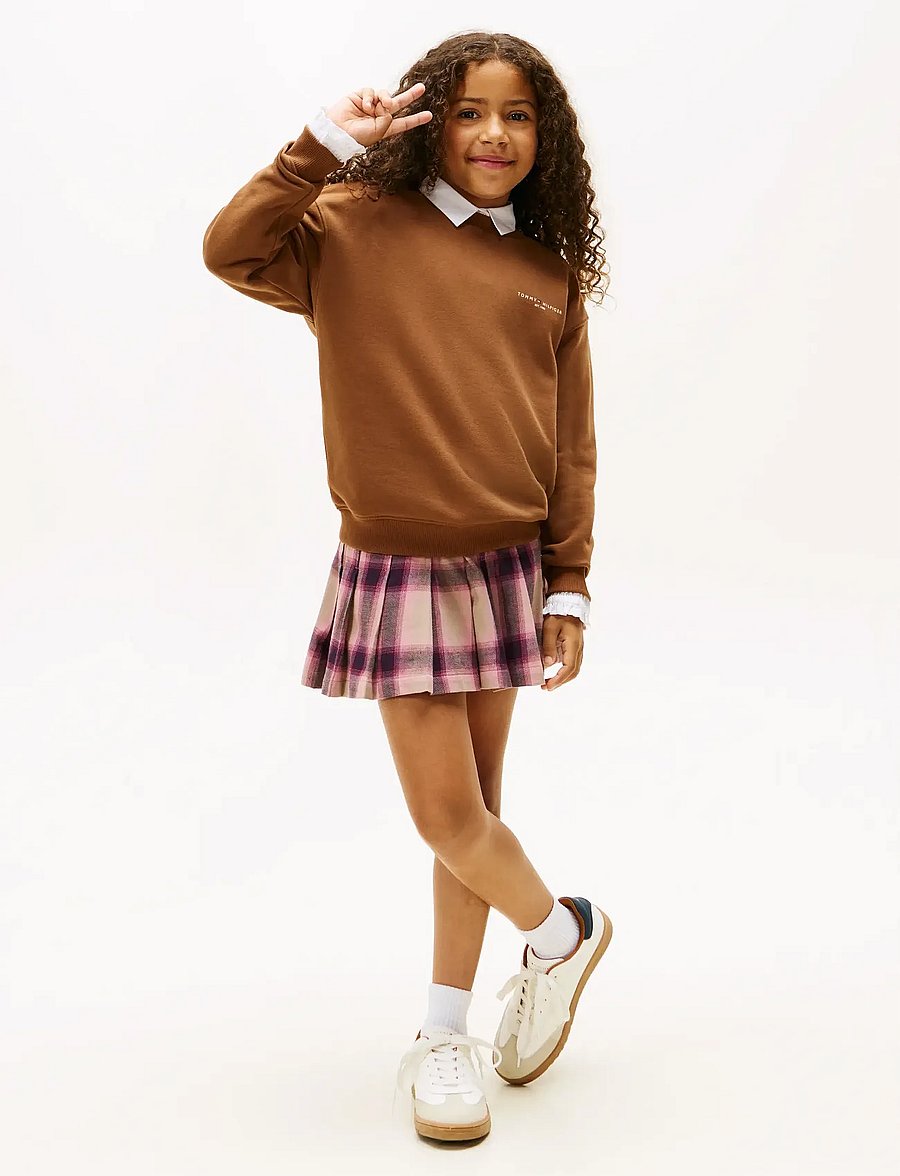 Tommy Hilfiger - MINI CORP C-NECK SWEATSHIRT - sweatshirts - pecan nut - 5
