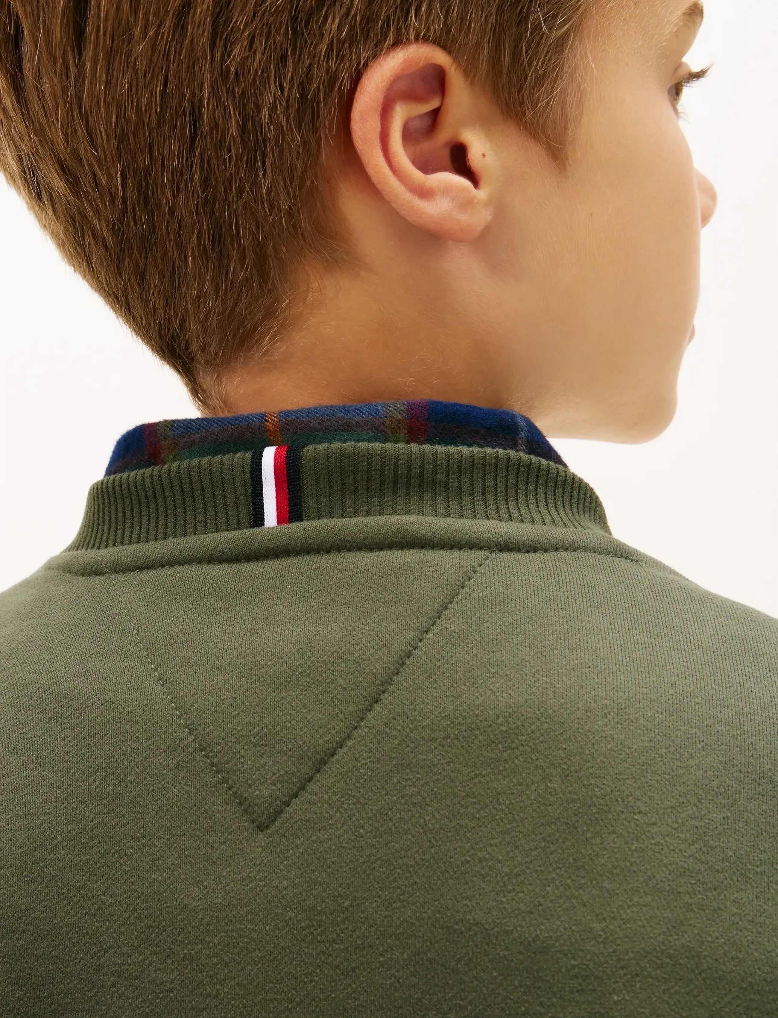 Tommy Hilfiger - MINI CORP C-NECK SWEATSHIRT - sweatshirts - pewter green - 4
