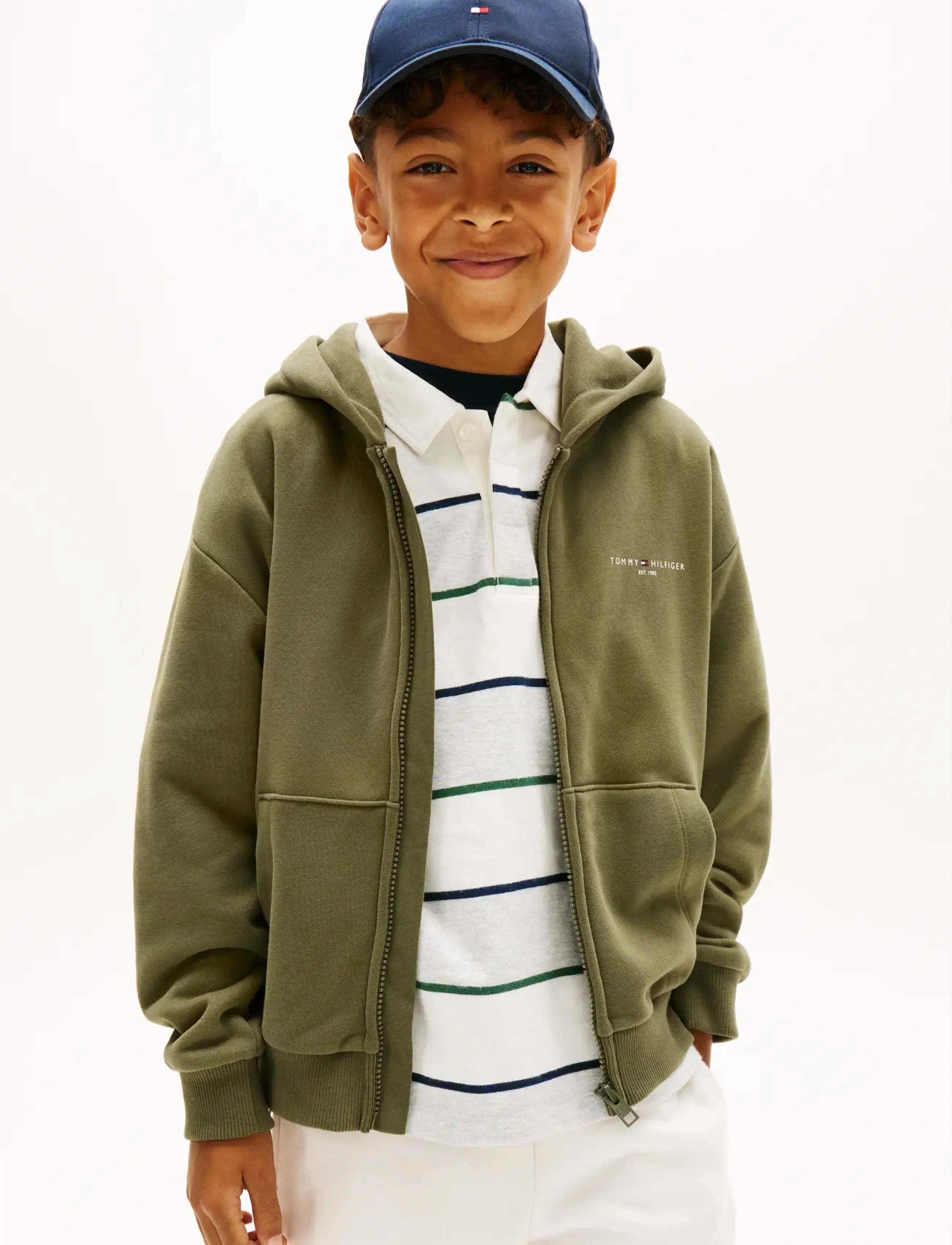 Tommy Hilfiger - MINI CORP ZIP THROUGH HOODIE - hættetrøjer - battle green - 3