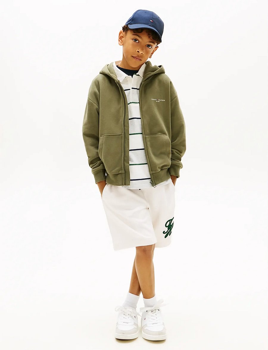 Tommy Hilfiger - MINI CORP ZIP THROUGH HOODIE - kapuzenpullover - battle green - 5