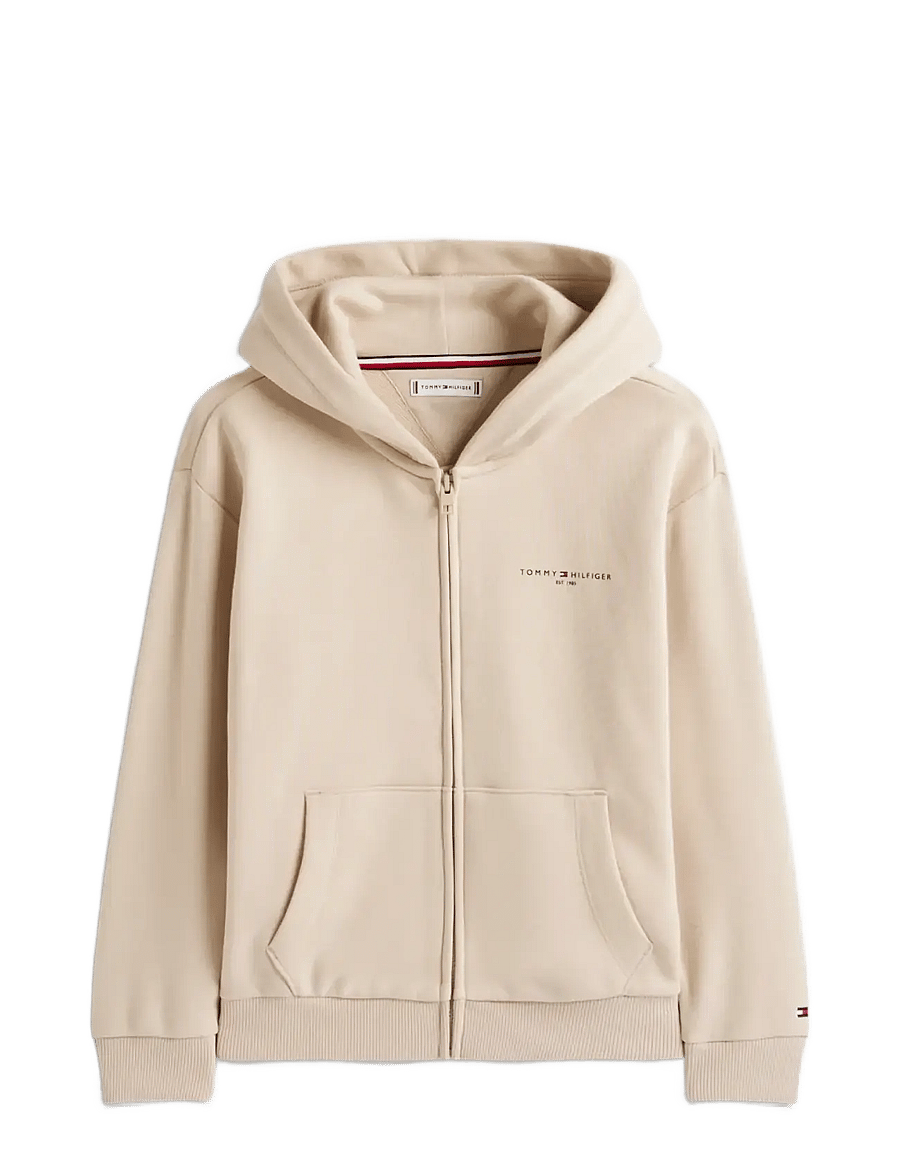 Tommy Hilfiger - MINI CORP ZIP THROUGH HOODIE - kapuzenpullover - classic beige - 1