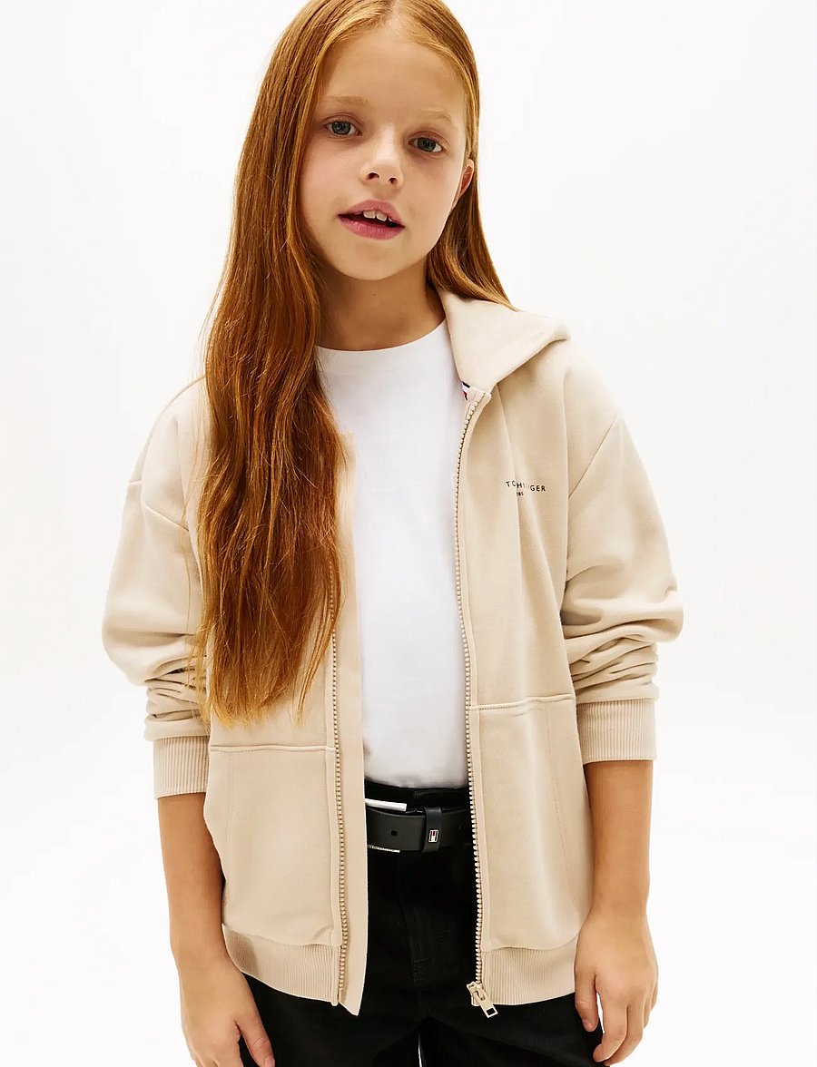 Tommy Hilfiger - MINI CORP ZIP THROUGH HOODIE - kapuzenpullover - classic beige - 2