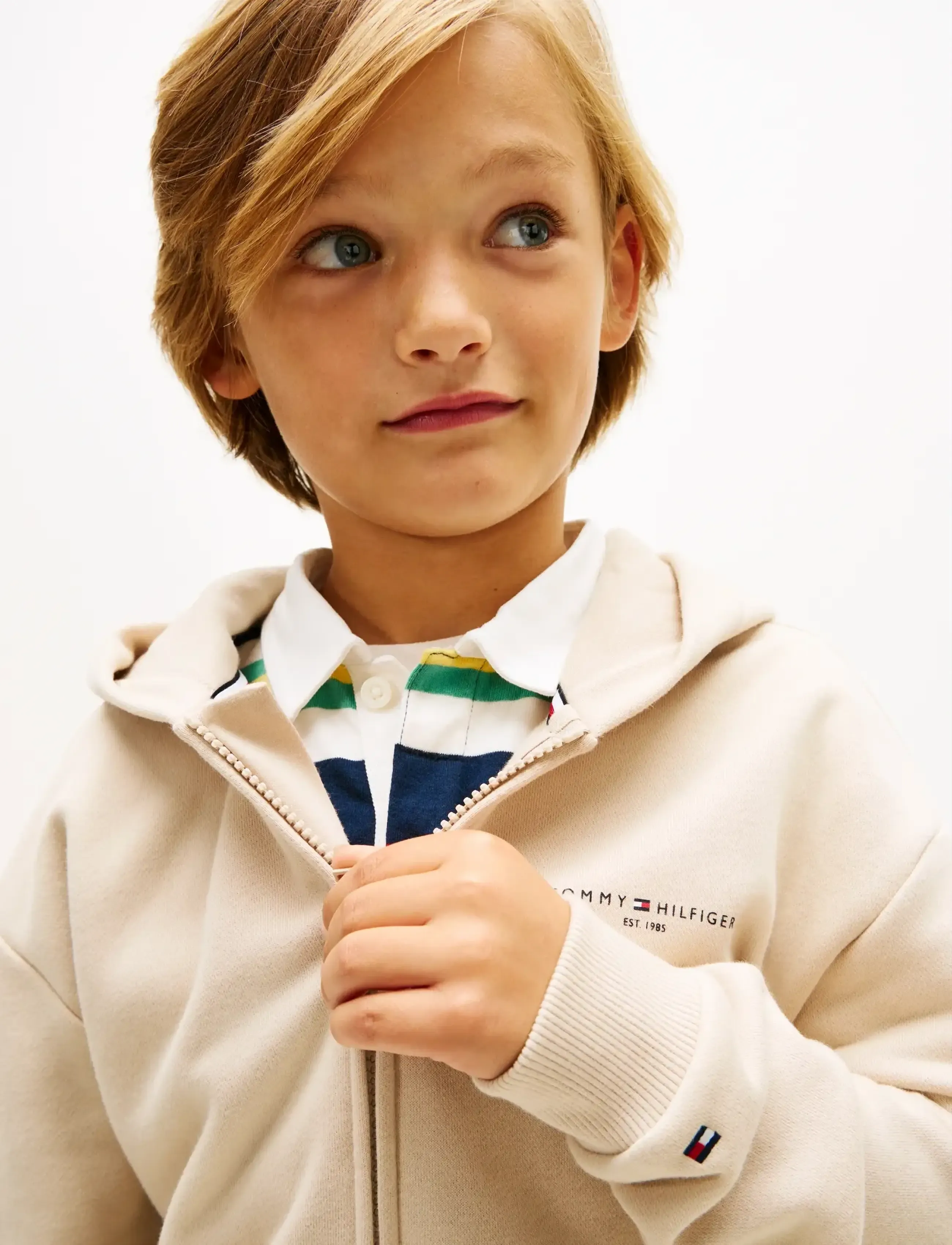Tommy Hilfiger - MINI CORP ZIP THROUGH HOODIE - hættetrøjer - classic beige - 5
