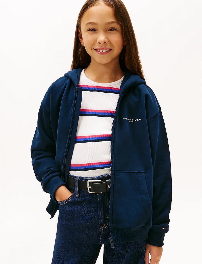 Tommy Hilfiger - MINI CORP ZIP THROUGH HOODIE - kapuzenpullover - dark night navy - 1