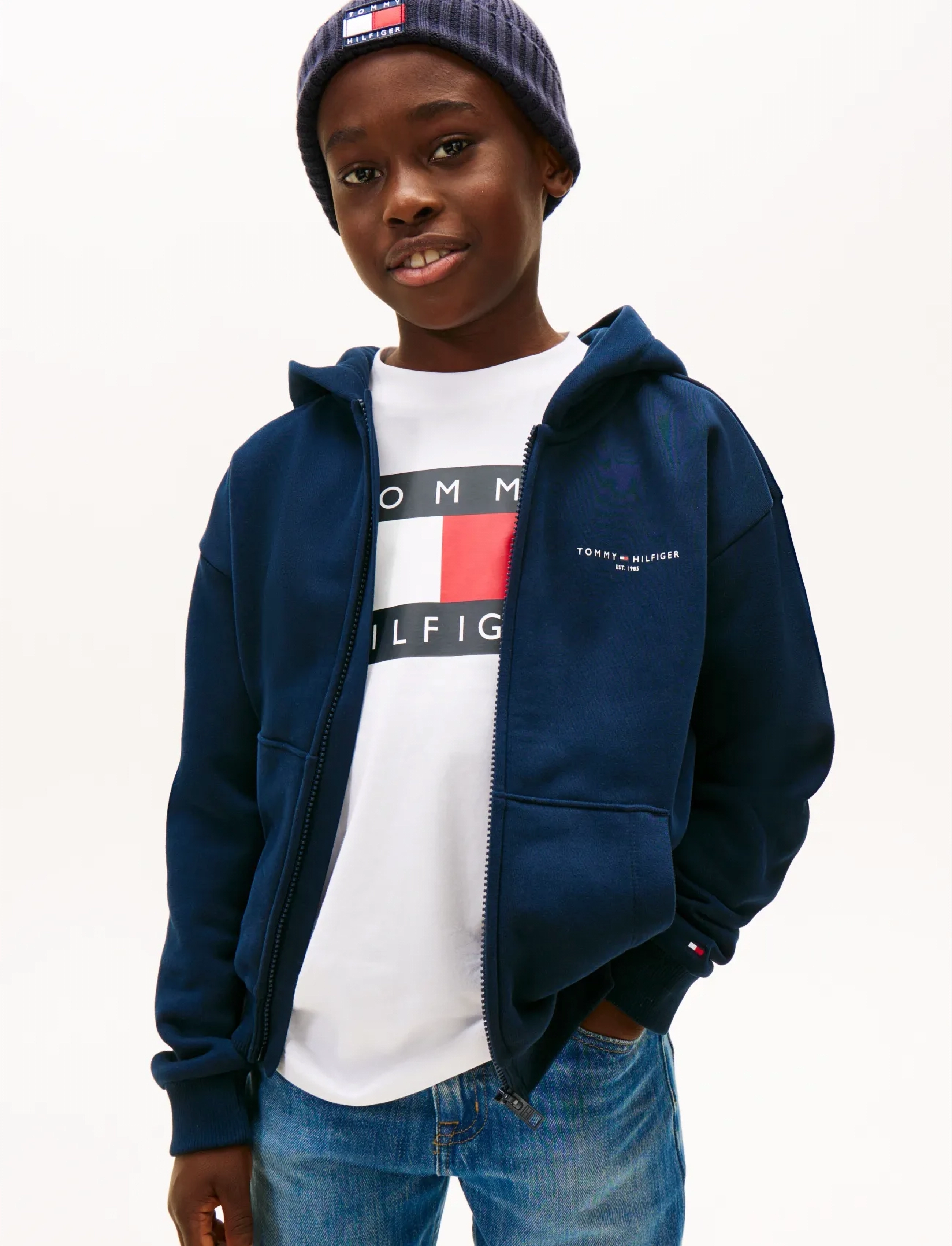 Tommy Hilfiger - MINI CORP ZIP THROUGH HOODIE - hættetrøjer - dark night navy - 2