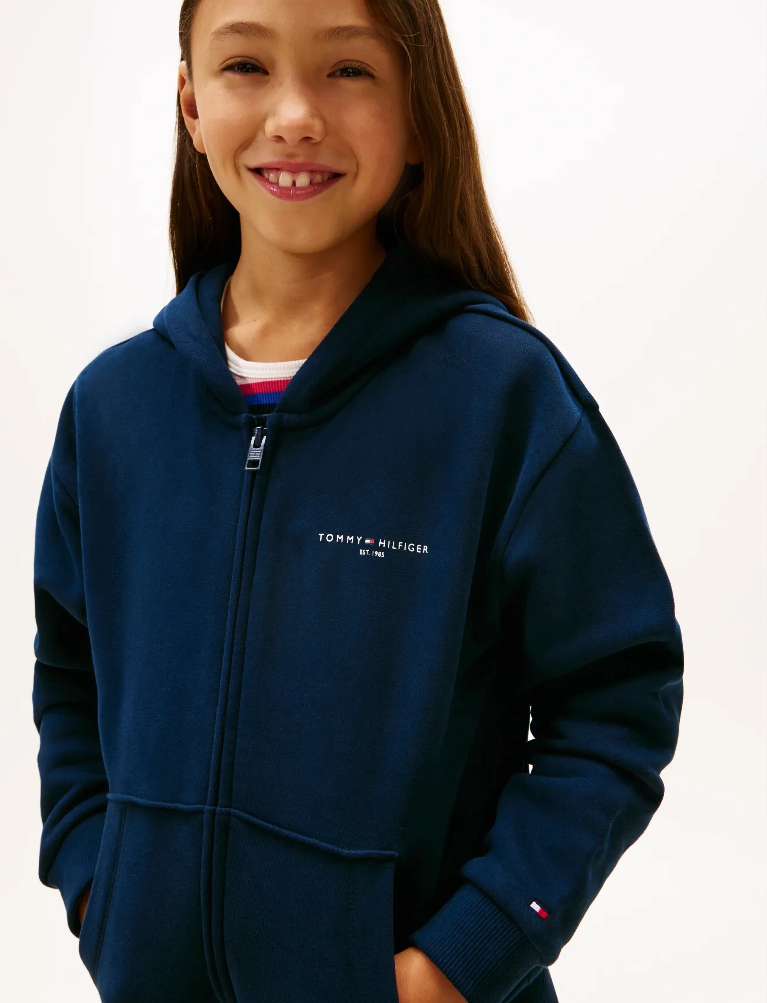 Tommy Hilfiger - MINI CORP ZIP THROUGH HOODIE - hættetrøjer - dark night navy - 3