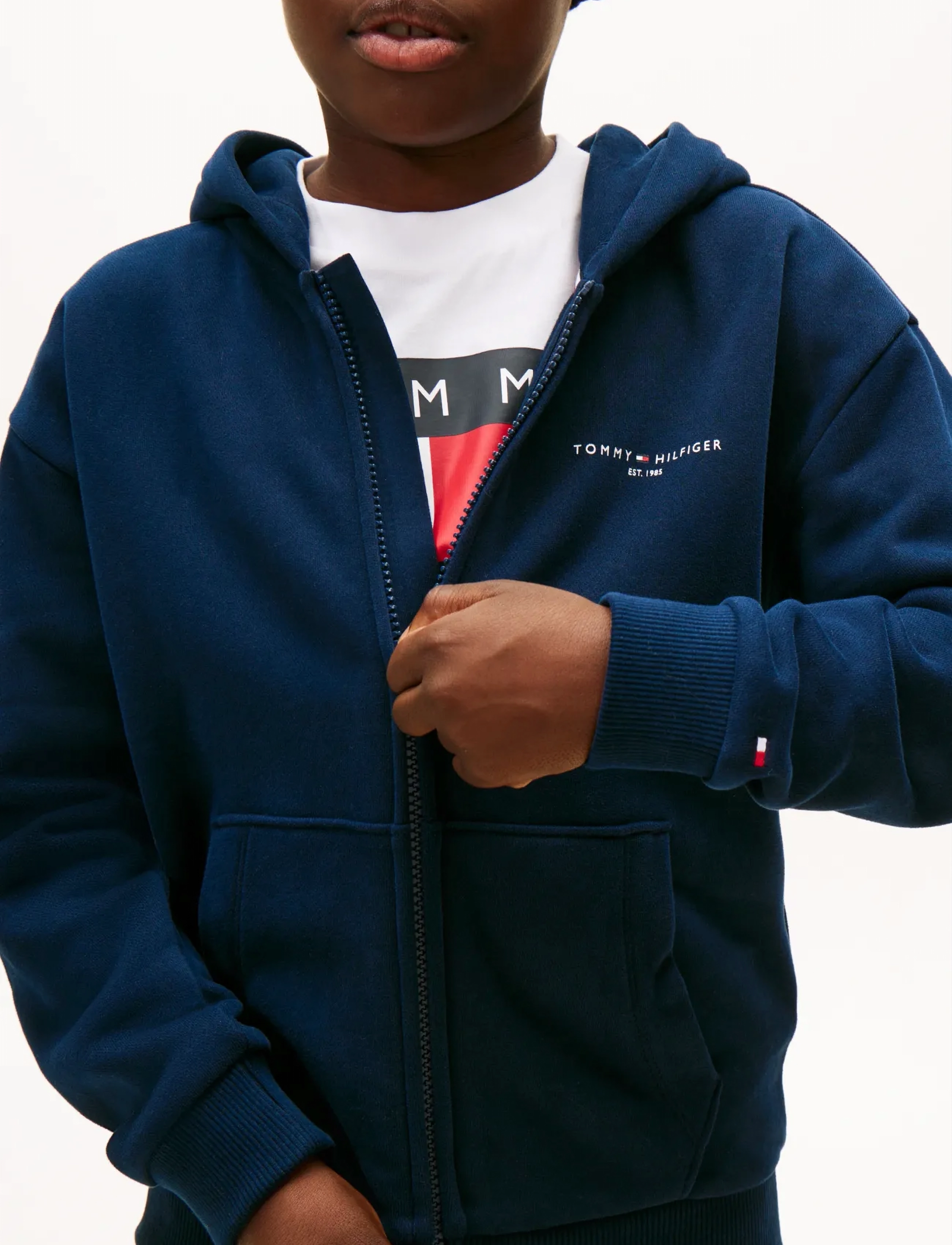 Tommy Hilfiger - MINI CORP ZIP THROUGH HOODIE - hættetrøjer - dark night navy - 4