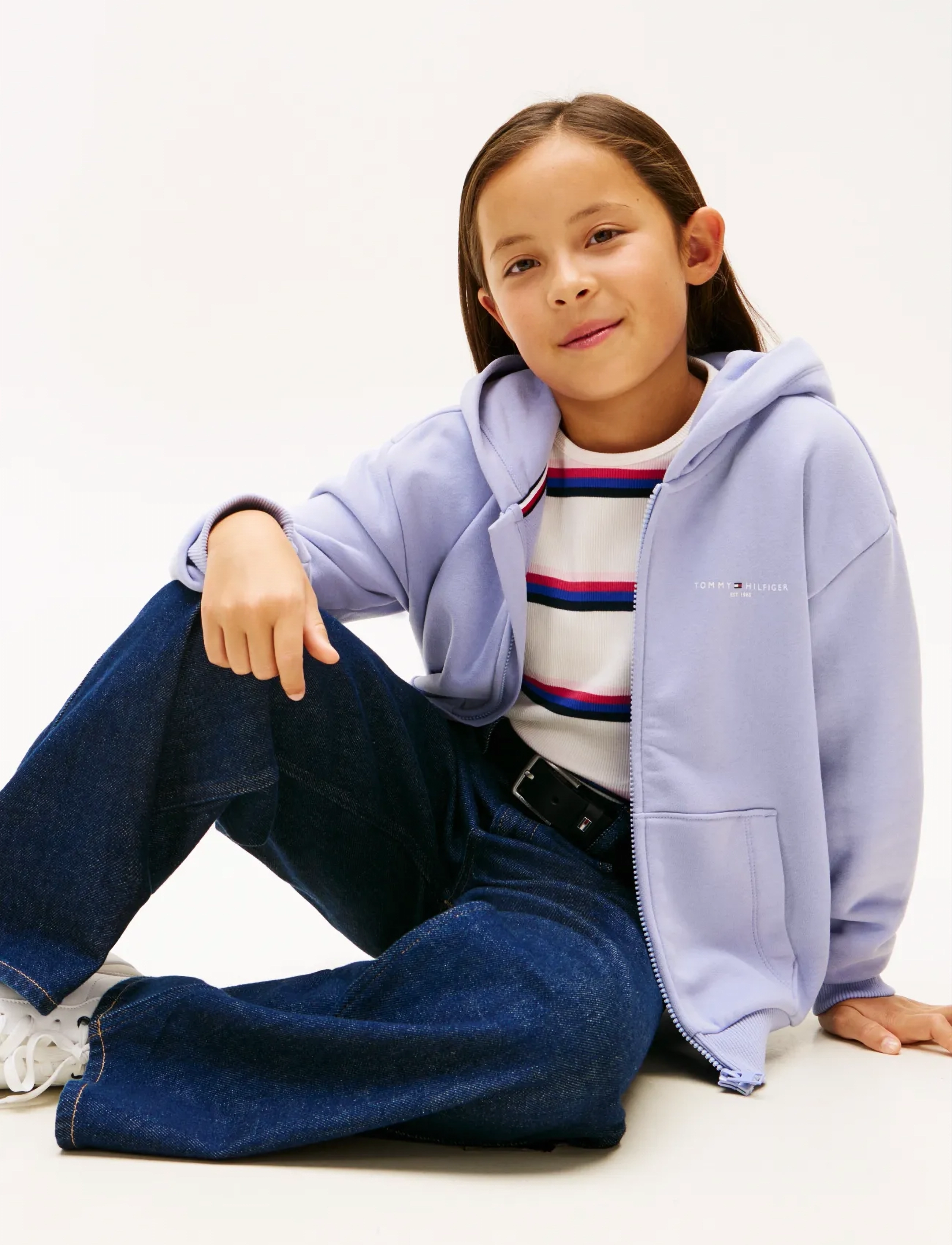 Tommy Hilfiger - MINI CORP ZIP THROUGH HOODIE - hættetrøjer - periwinkle dusk - 3