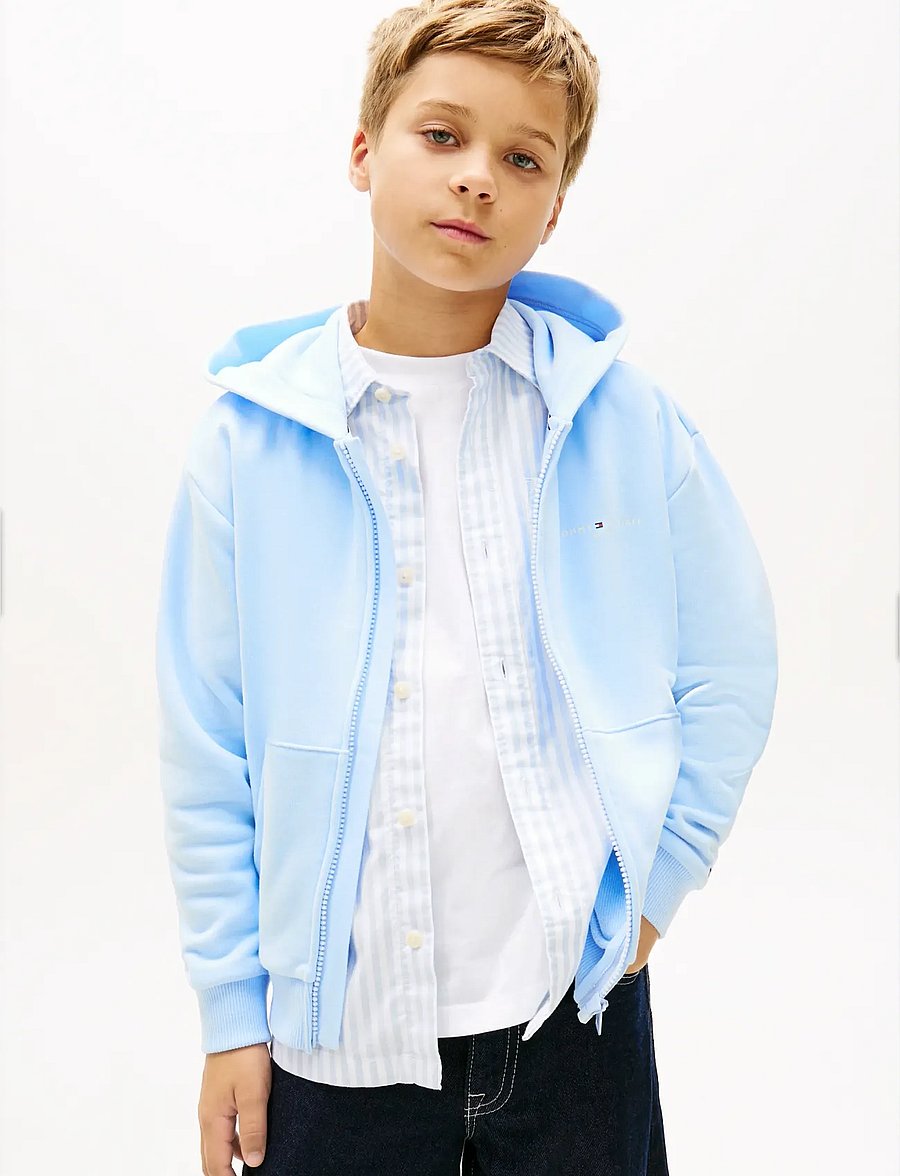 Tommy Hilfiger - MINI CORP ZIP THROUGH HOODIE - kapuzenpullover - sweet blue - 3