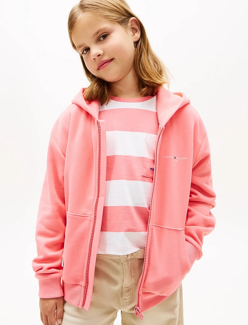 Tommy Hilfiger - MINI CORP ZIP THROUGH HOODIE - kapuzenpullover - tropical blush - 2