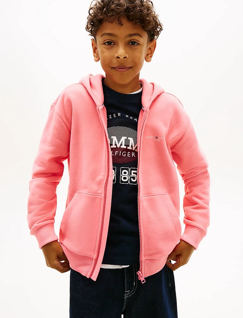 Tommy Hilfiger - MINI CORP ZIP THROUGH HOODIE - kapuzenpullover - tropical blush - 3