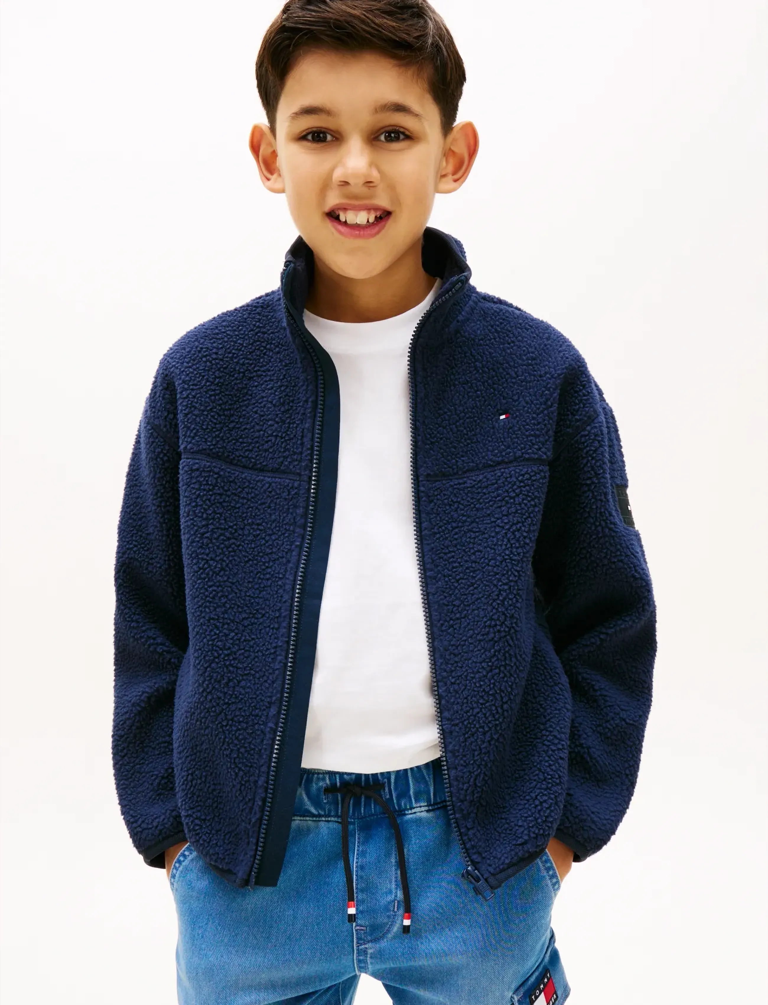 Tommy Hilfiger - POLAR FLEECE ZIP THROUGH - sweatshirts - dark night navy - 3