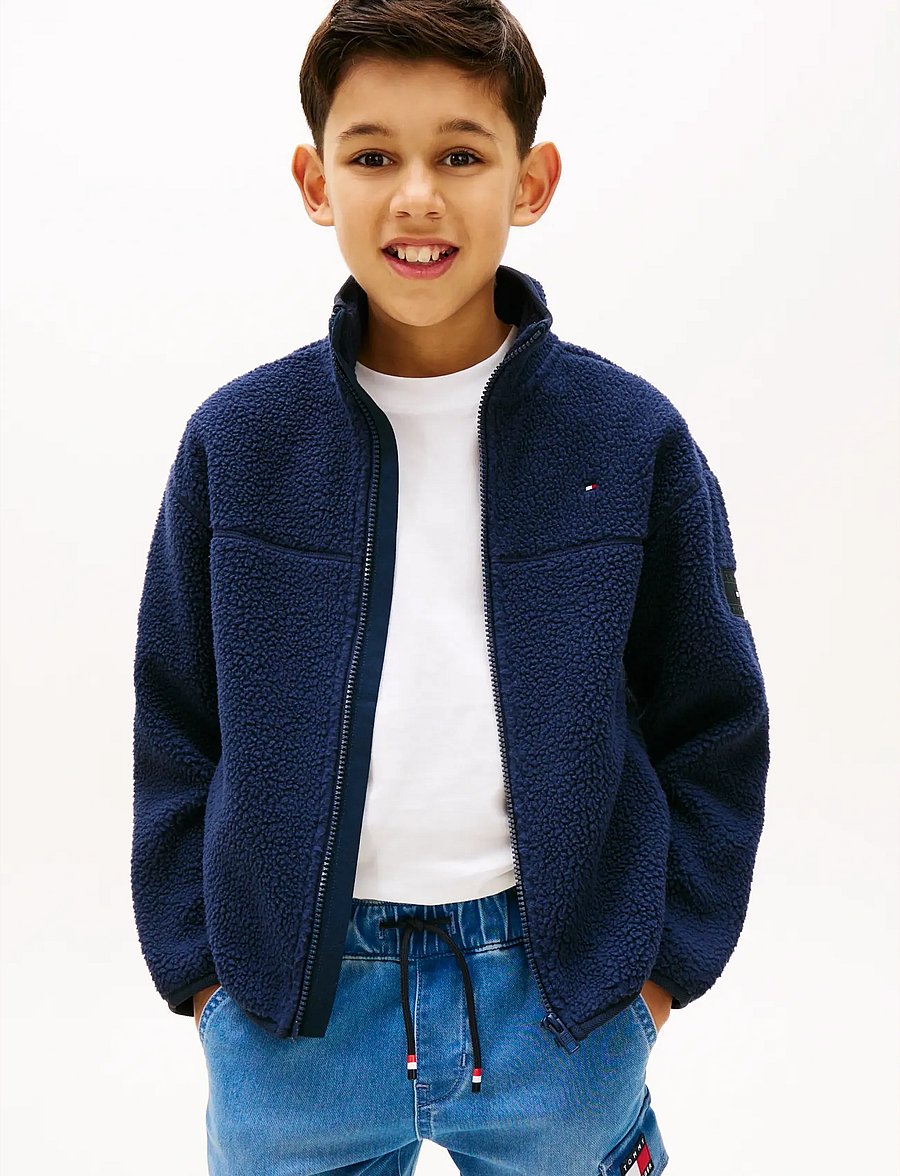 Tommy Hilfiger - POLAR FLEECE ZIP THROUGH - sweatshirts - dark night navy - 3
