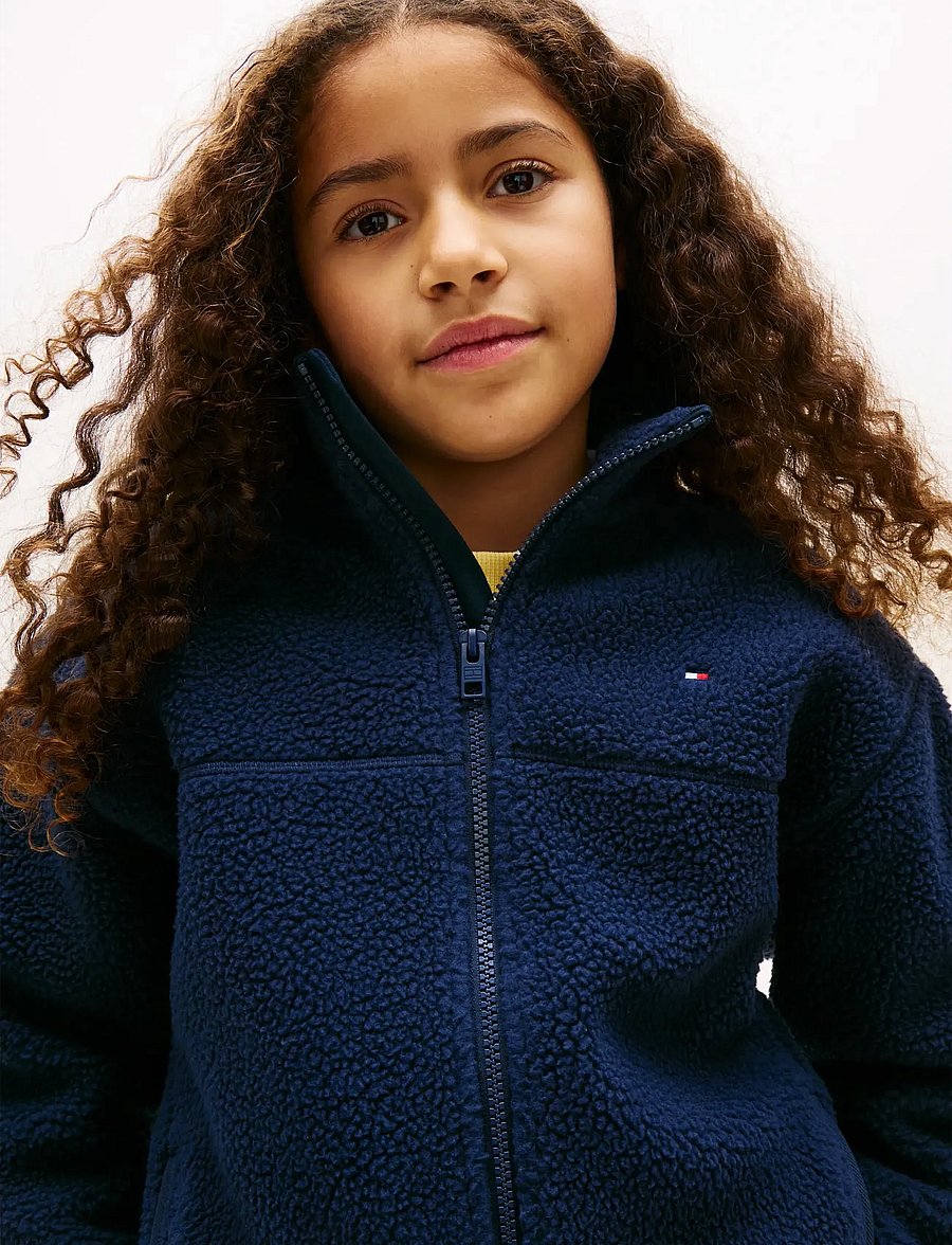 Tommy Hilfiger - POLAR FLEECE ZIP THROUGH - sweatshirts - dark night navy - 4