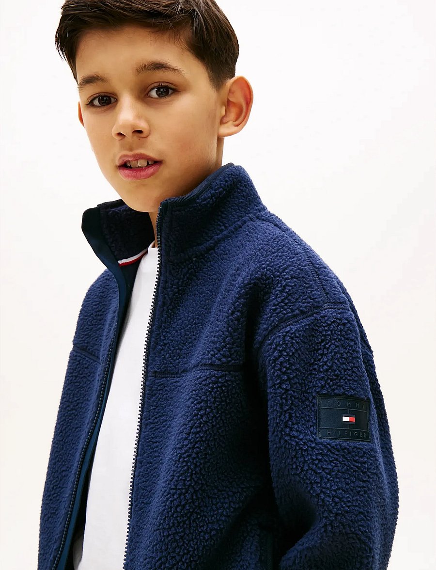 Tommy Hilfiger - POLAR FLEECE ZIP THROUGH - sweatshirts - dark night navy - 5