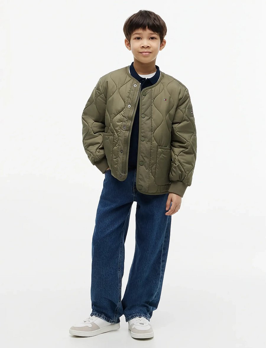 Tommy Hilfiger - QUILTED JACKET - quiltede jakker - ghost fern - 5