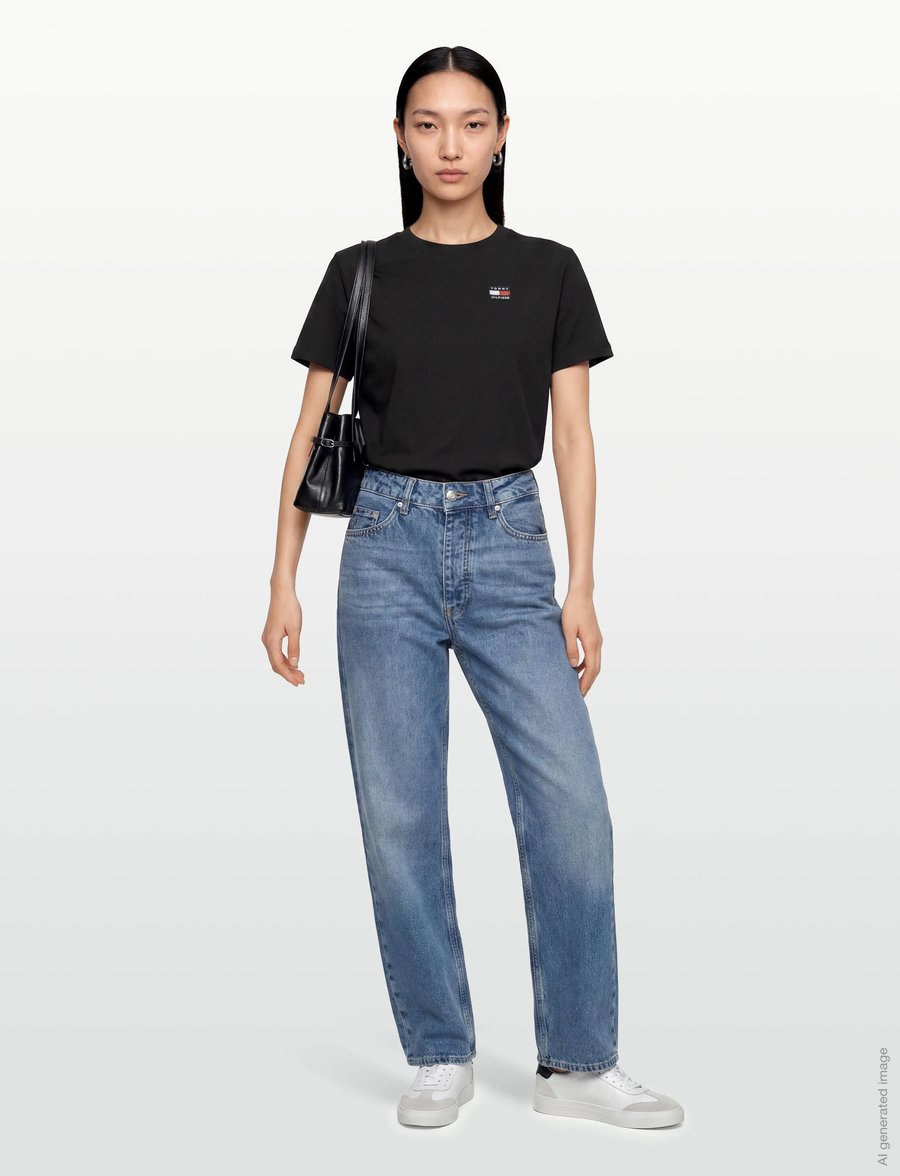 Tommy Hilfiger - FLAG HERITAGE ARCHIVE TEE S/S - kurzärmelige - black - 0