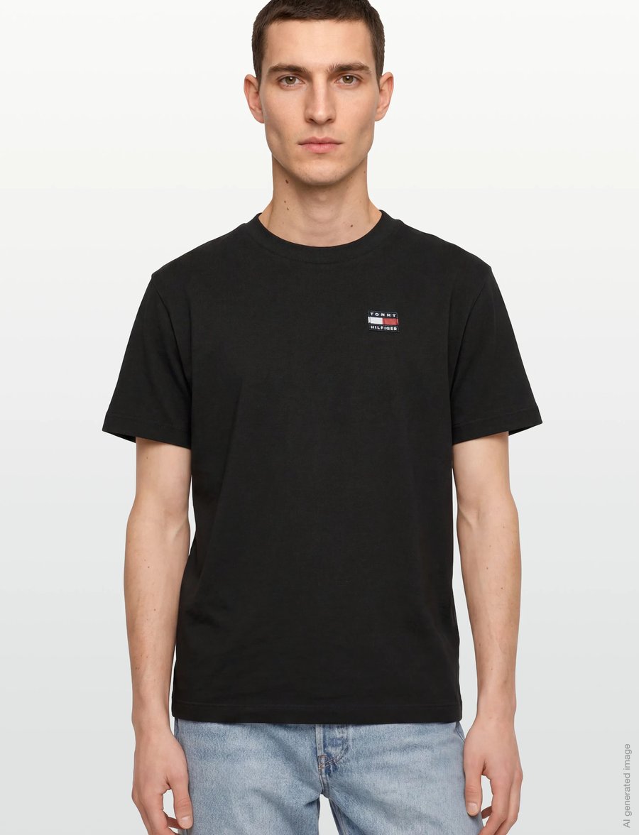 Tommy Hilfiger - FLAG HERITAGE ARCHIVE TEE S/S - kurzärmelige - black - 3