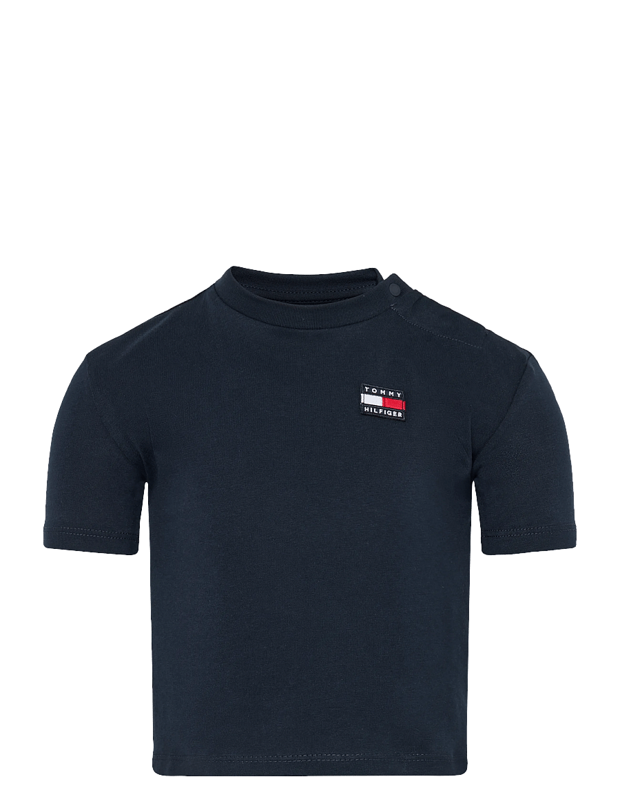 Tommy Hilfiger - FLAG HERITAGE ARCHIVE TEE S/S - short-sleeved t-shirts - dark night navy - 1