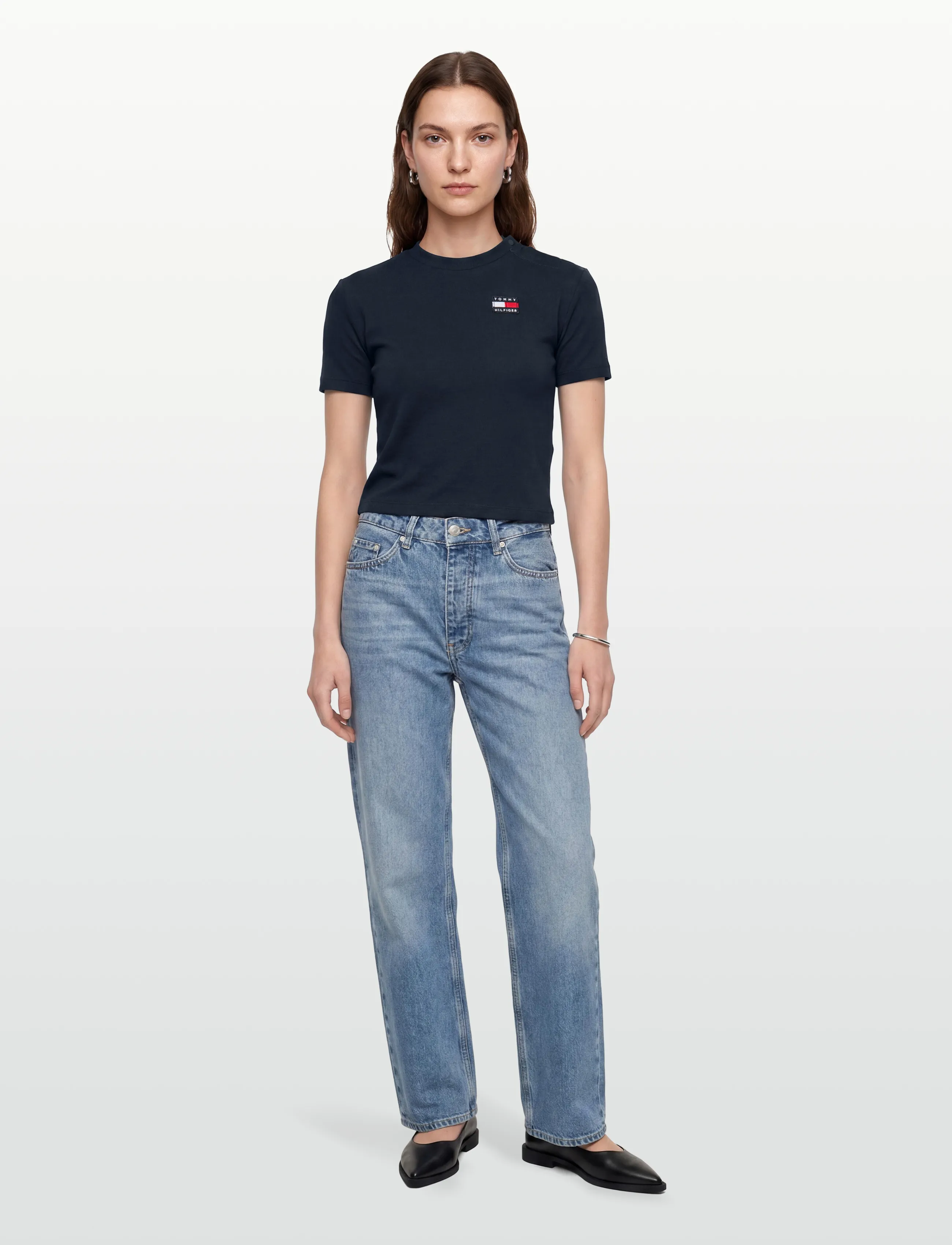 Tommy Hilfiger FLAG HERITAGE ARCHIVE TEE S/S - Oberteile & T-Shirts - DARK NIGHT NAVY / navy